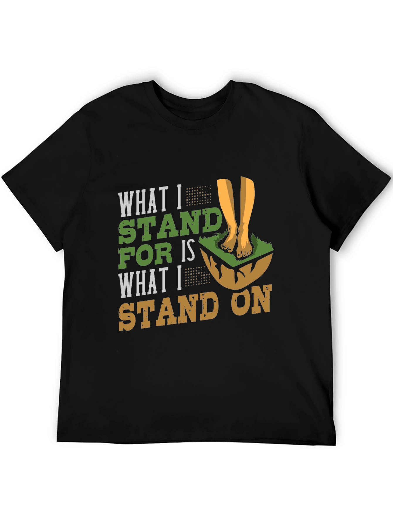 Black What I Stand For Graphic Tee view 5