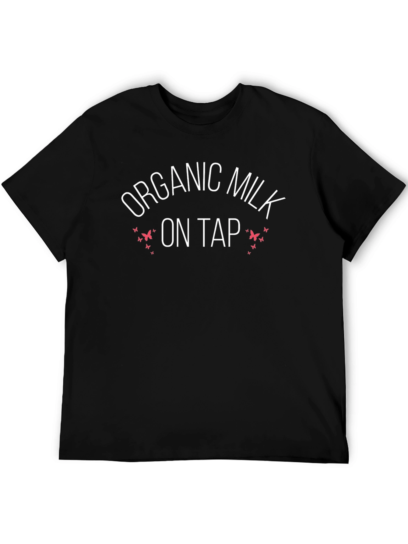 Black Organic Milk on Tap Black T-Shirt view 5