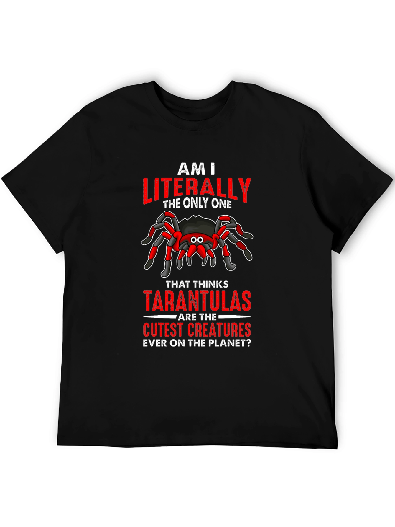 Black Tarantula Lover's Graphic T-Shirt view 5