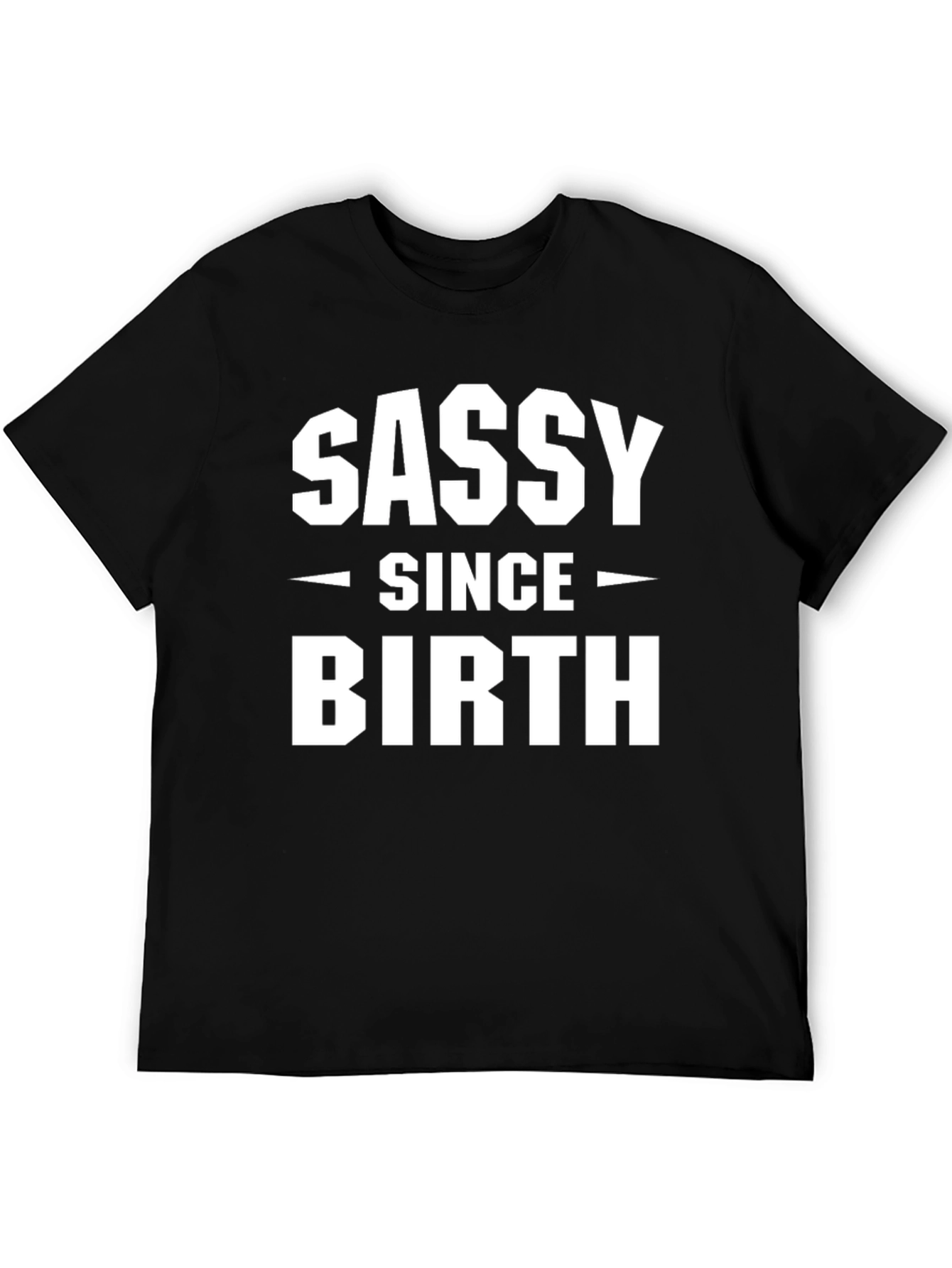 Black Sassy Since Birth Black T-Shirt view 5