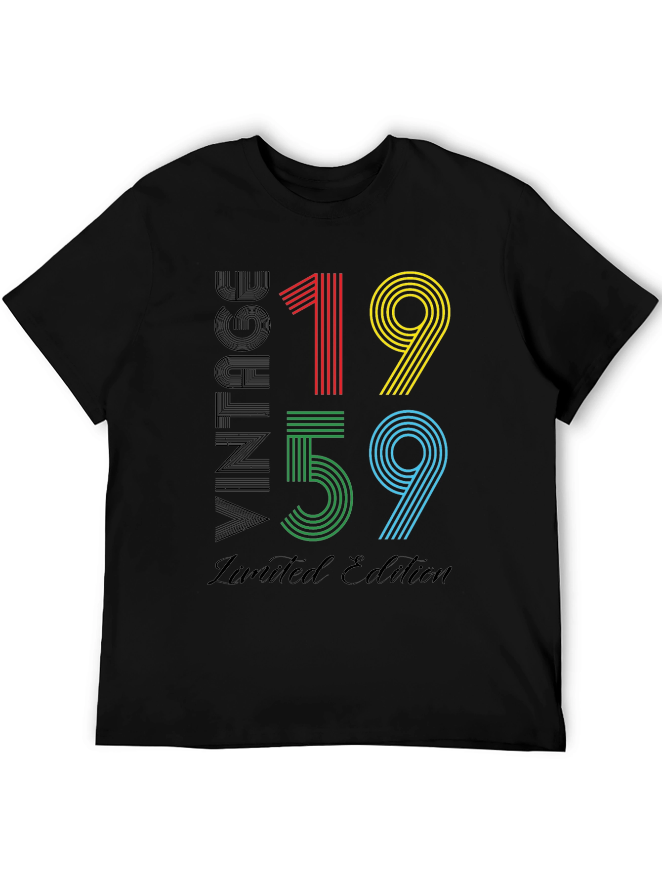 Black Vintage 1959 Limited Edition T-Shirt view 5