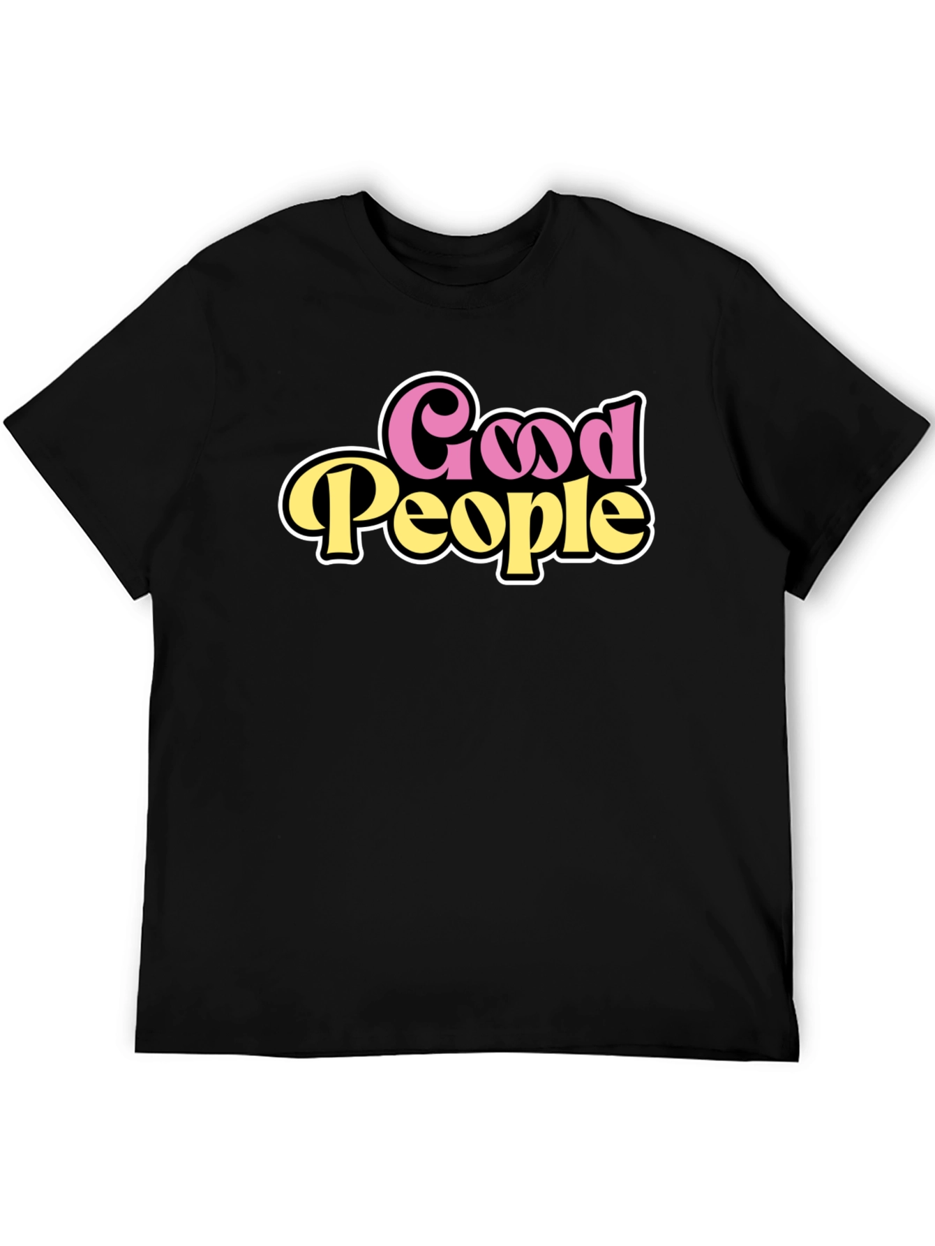 Black Good People Graphic Tee - Retro Style view 5
