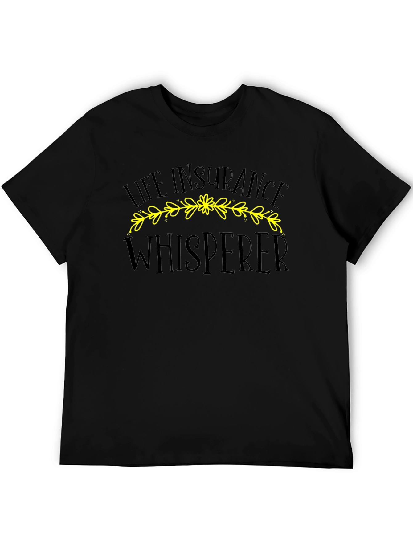 Black Life Insurance Whisperer Graphic Tee view 5
