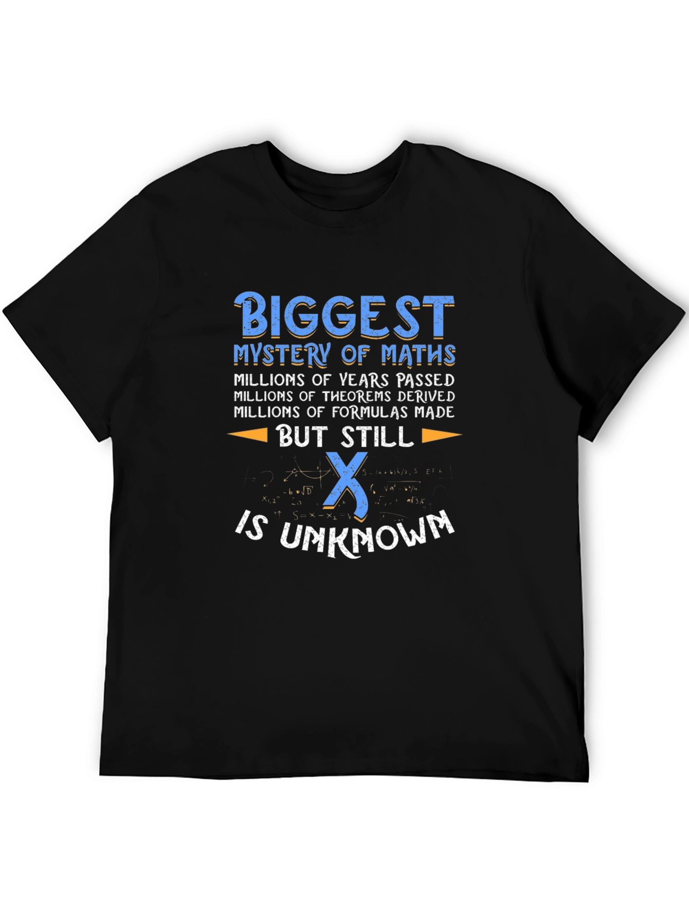 Black Math Mystery T-Shirt - Unknown X Funny Geek Tee view 5
