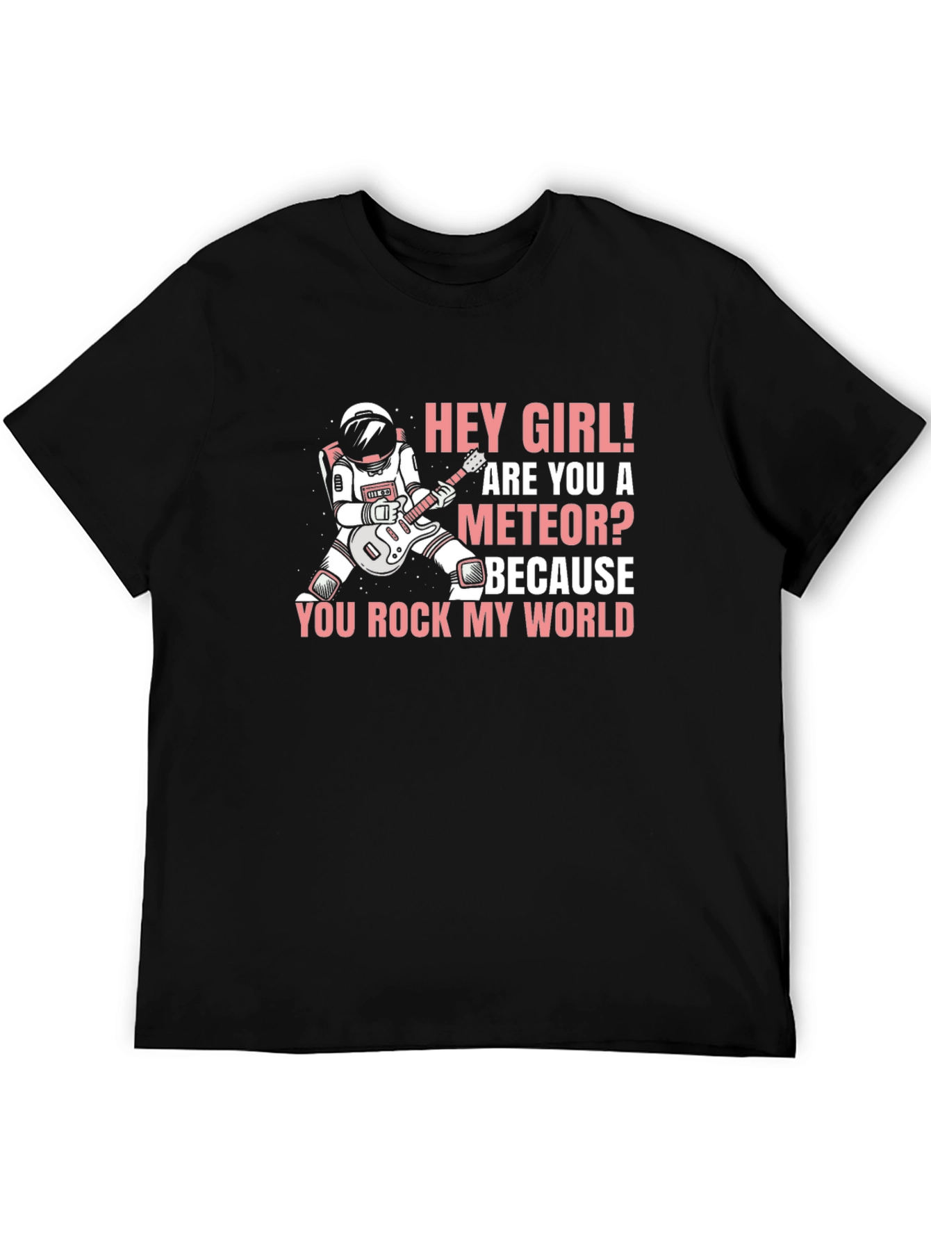 Black Hey Girl Meteor T-Shirt view 5