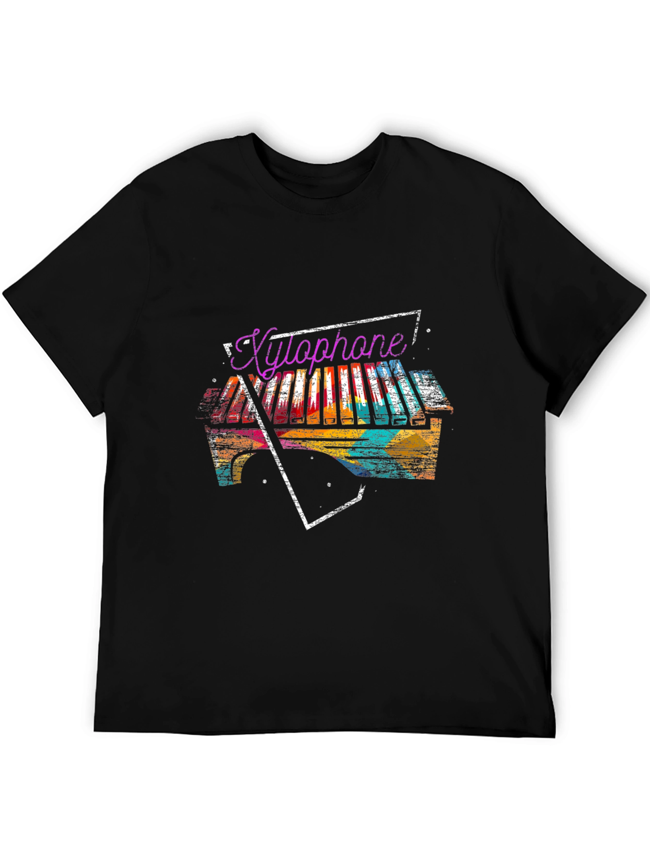 Black Xylophone Graphic Print Tee view 5