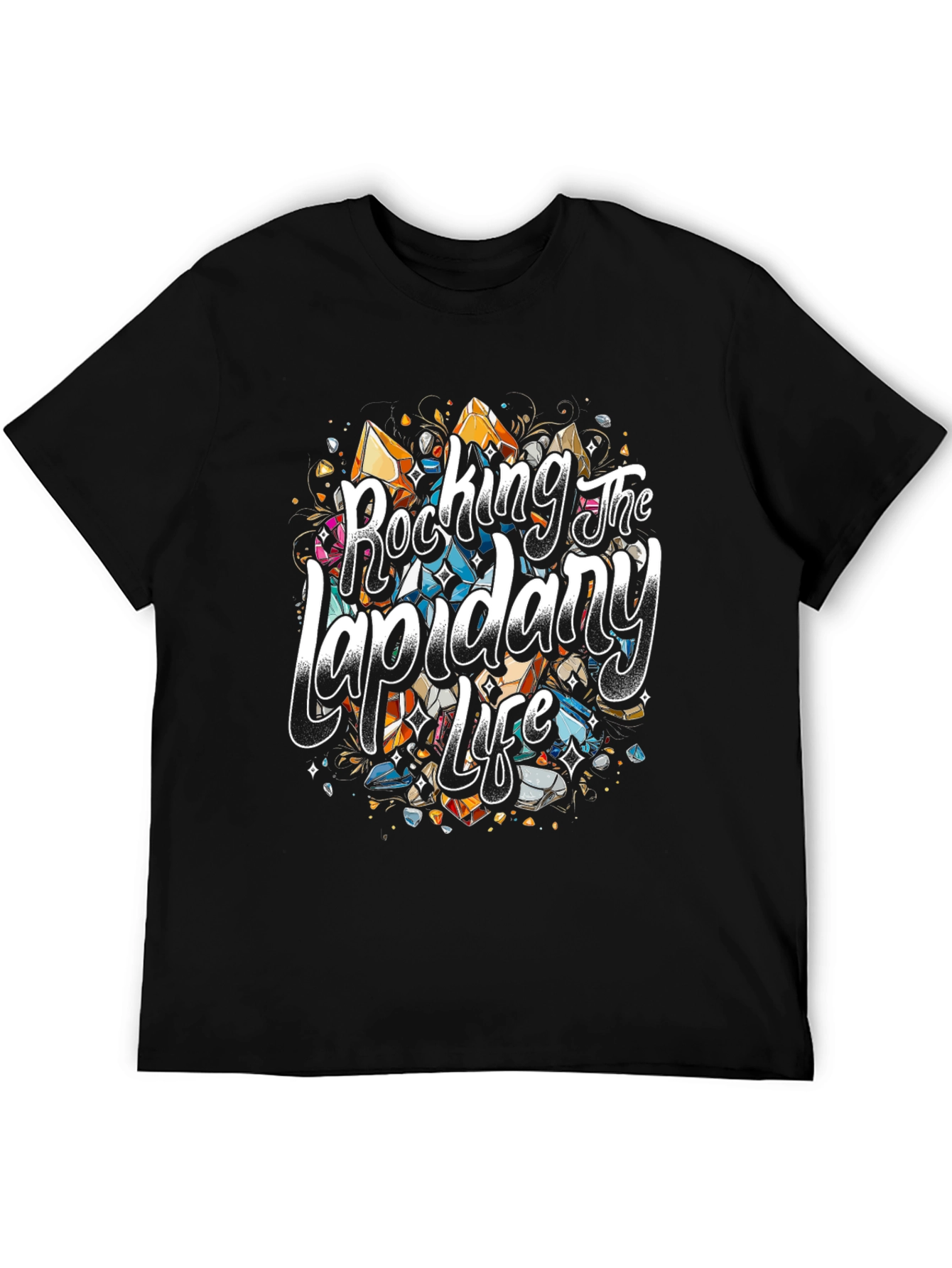 Black Rocking The Lapidary Life T-Shirt view 5