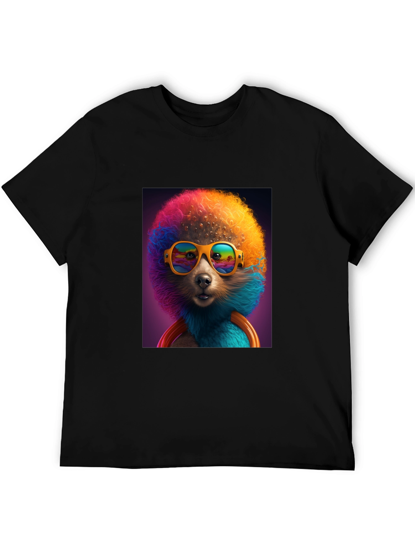 Black Cool Dog Tee: Colorful & Fun view 5