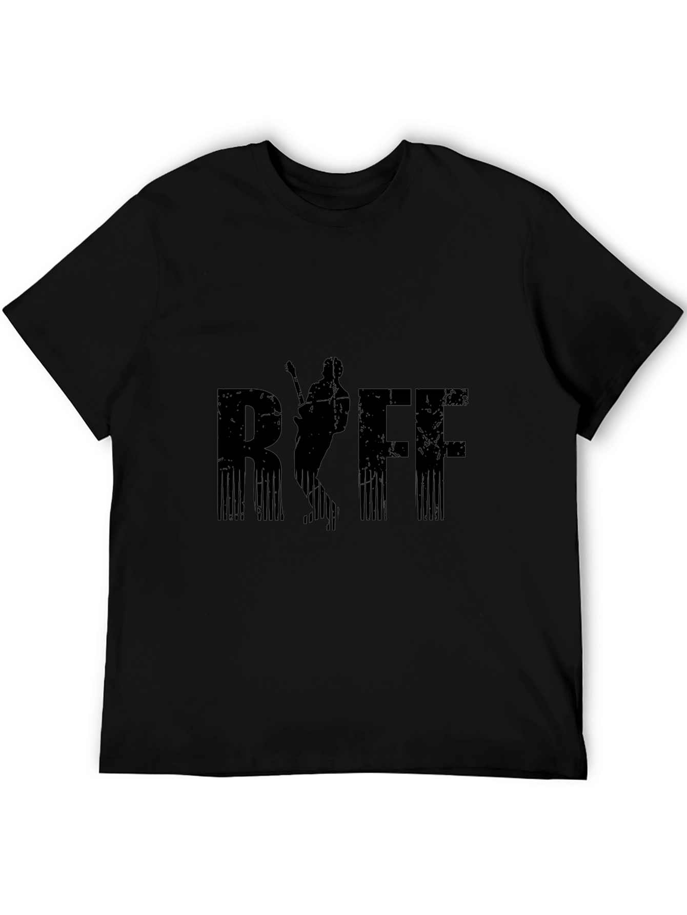 Black Black RSFF Guitarist Graphic T-Shirt view 5
