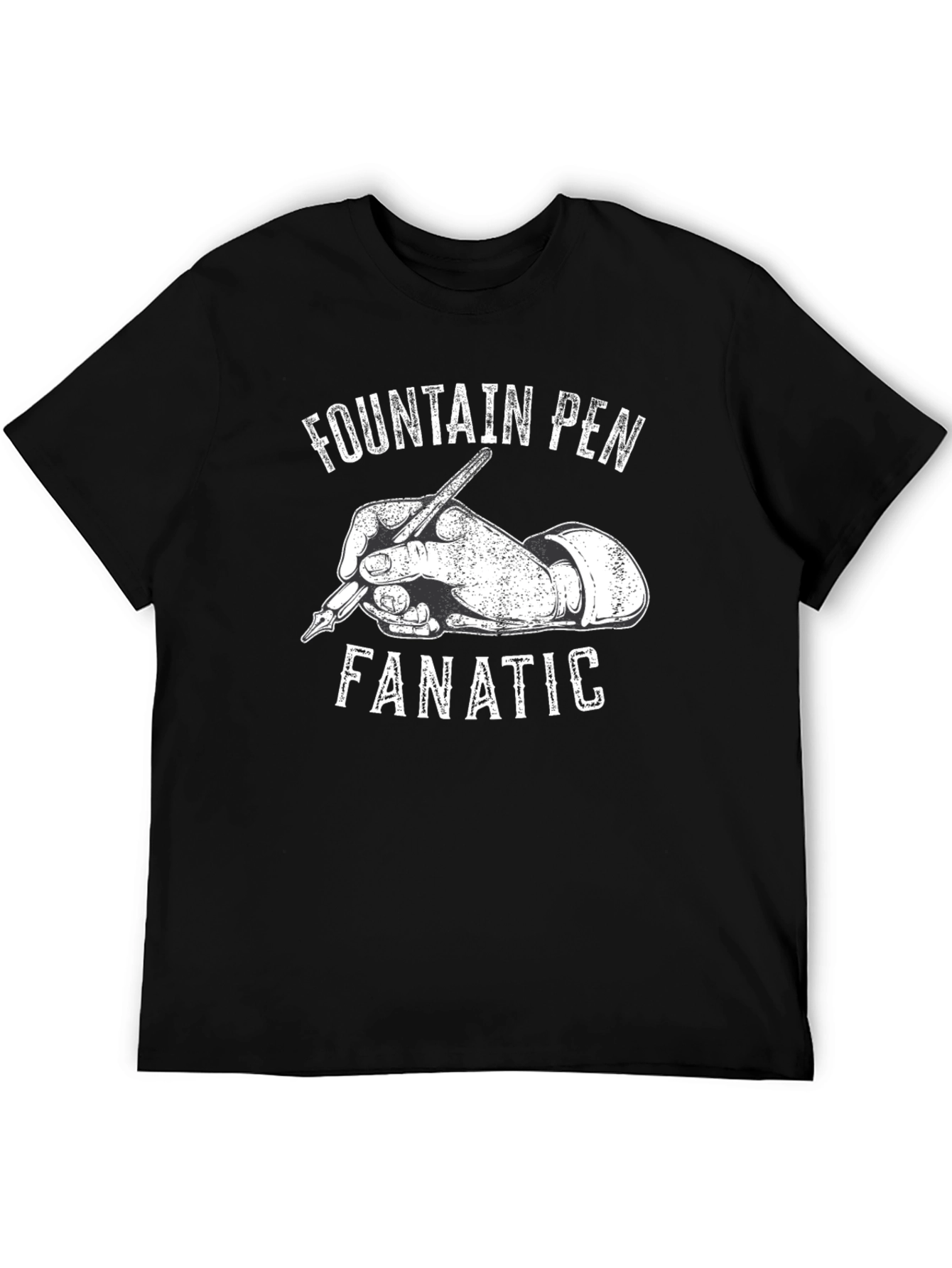 Black Fountain Pen Fanatic Graphic T-Shirt view 5