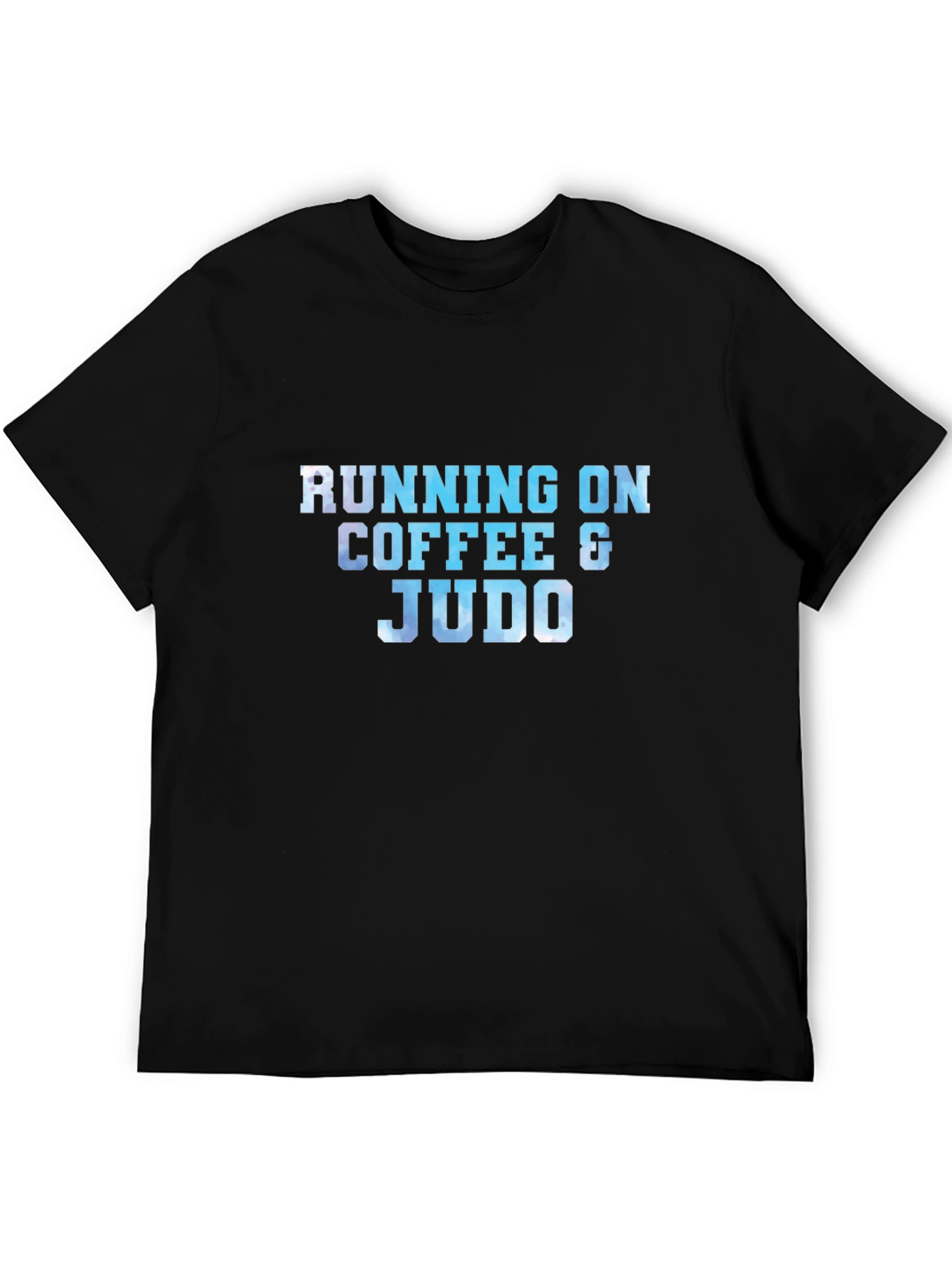 Black Running on Coffee & Judo Black T-Shirt view 5