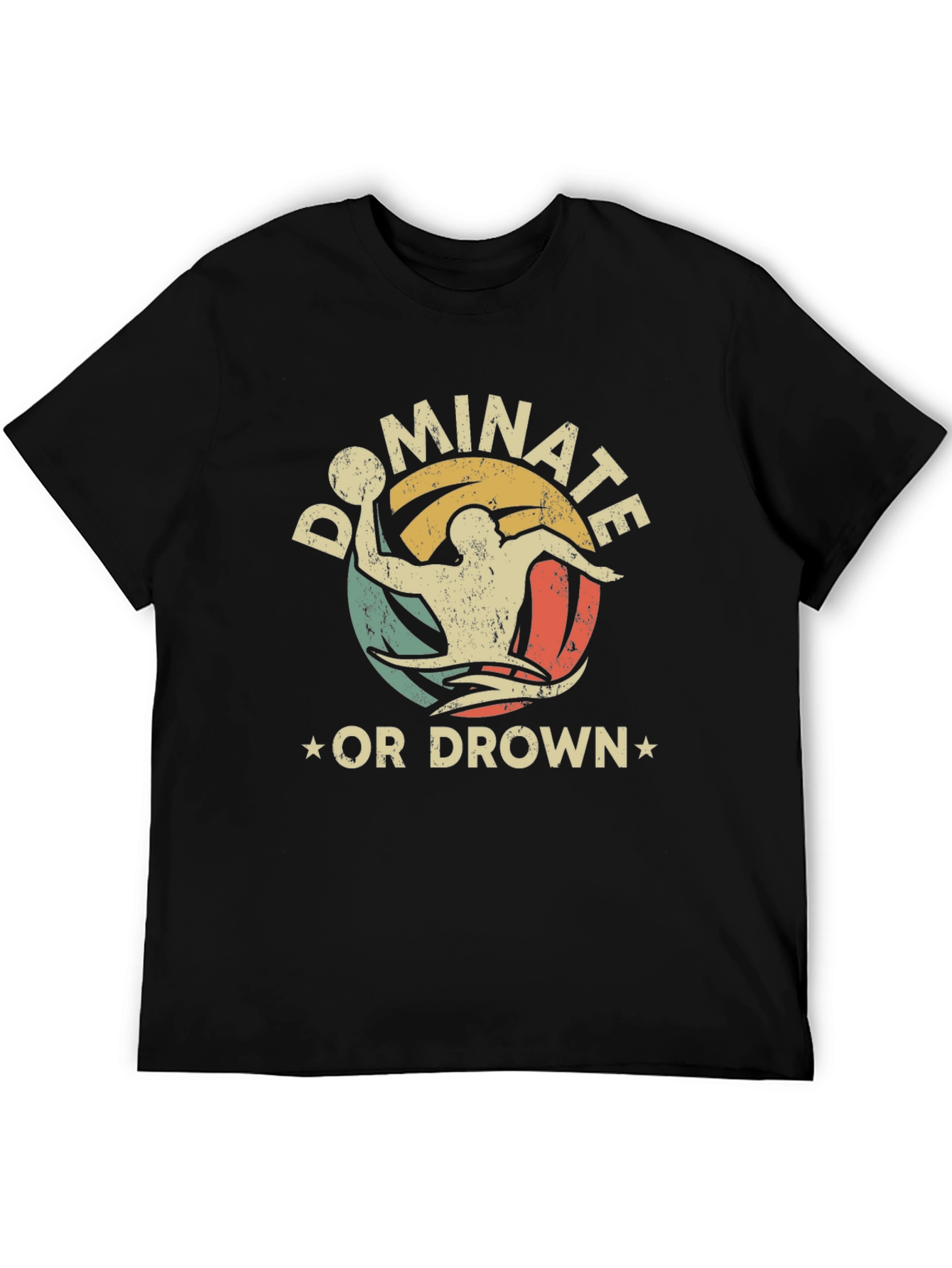 Black Dominate or Drown Graphic Tee view 5
