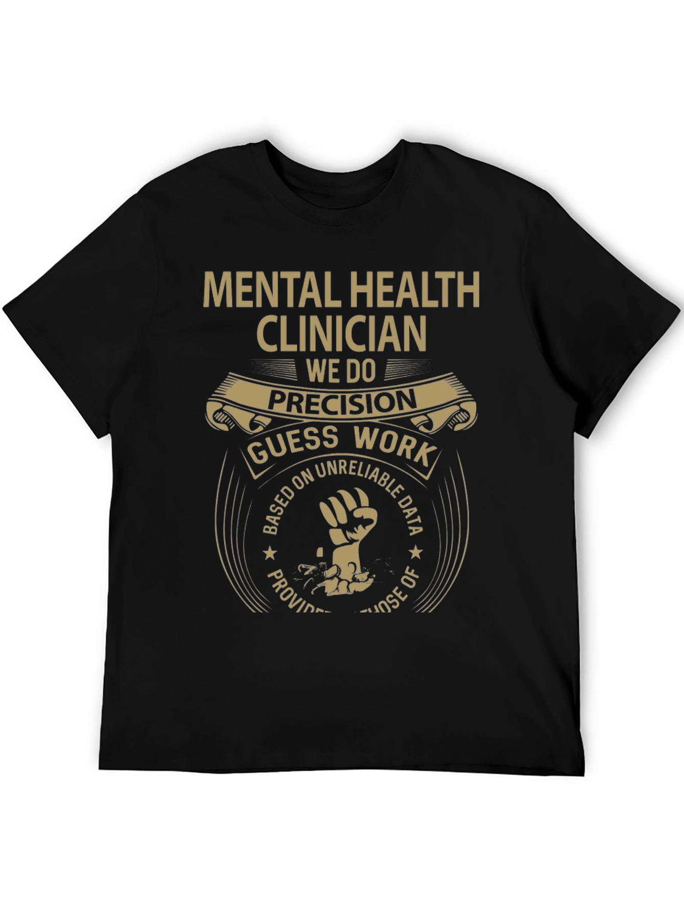 Black Mental Health Clinician T-Shirt view 5