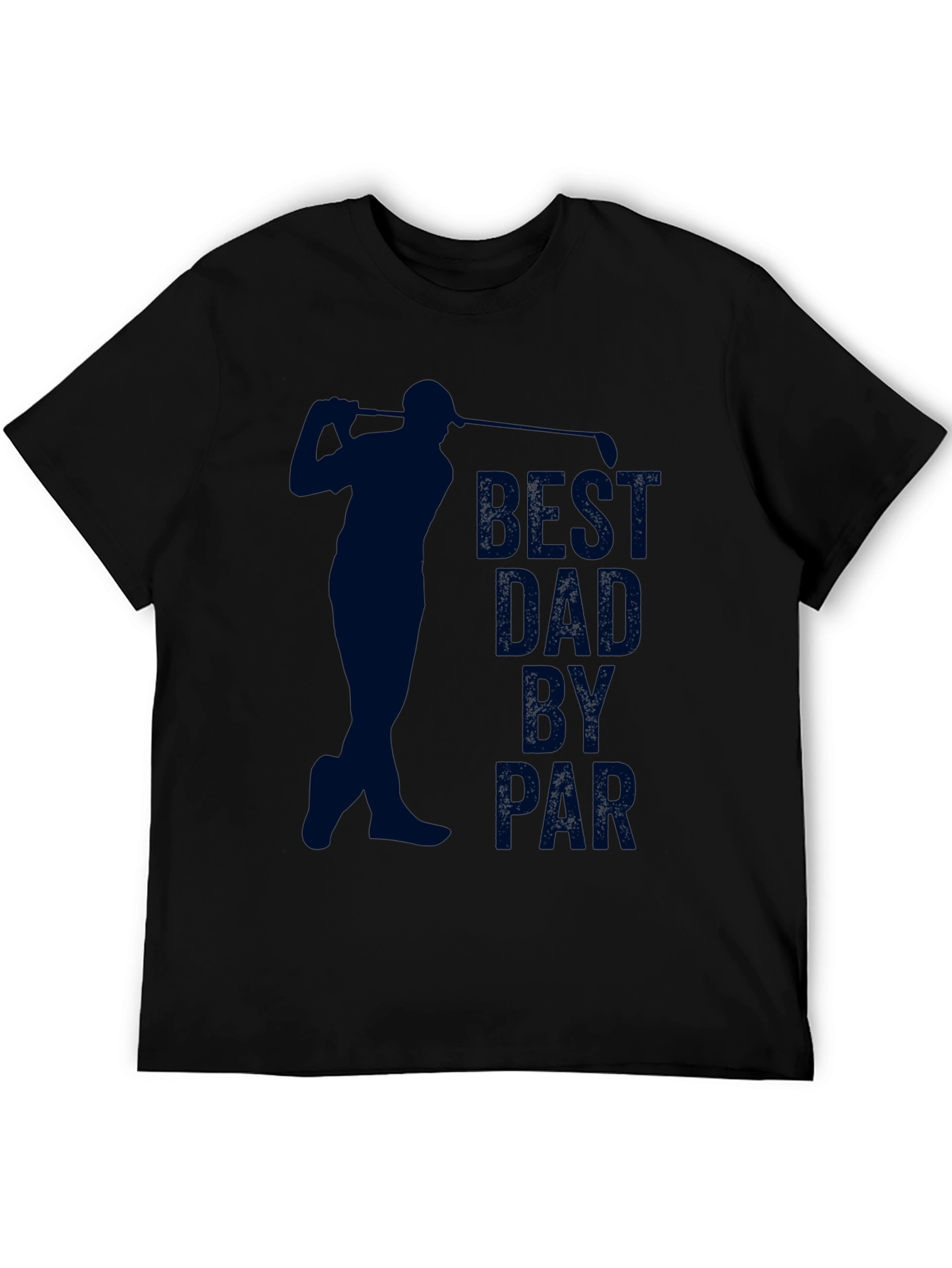 Black Best Dad by Par Golf T-Shirt - Father's Day Gift view 5
