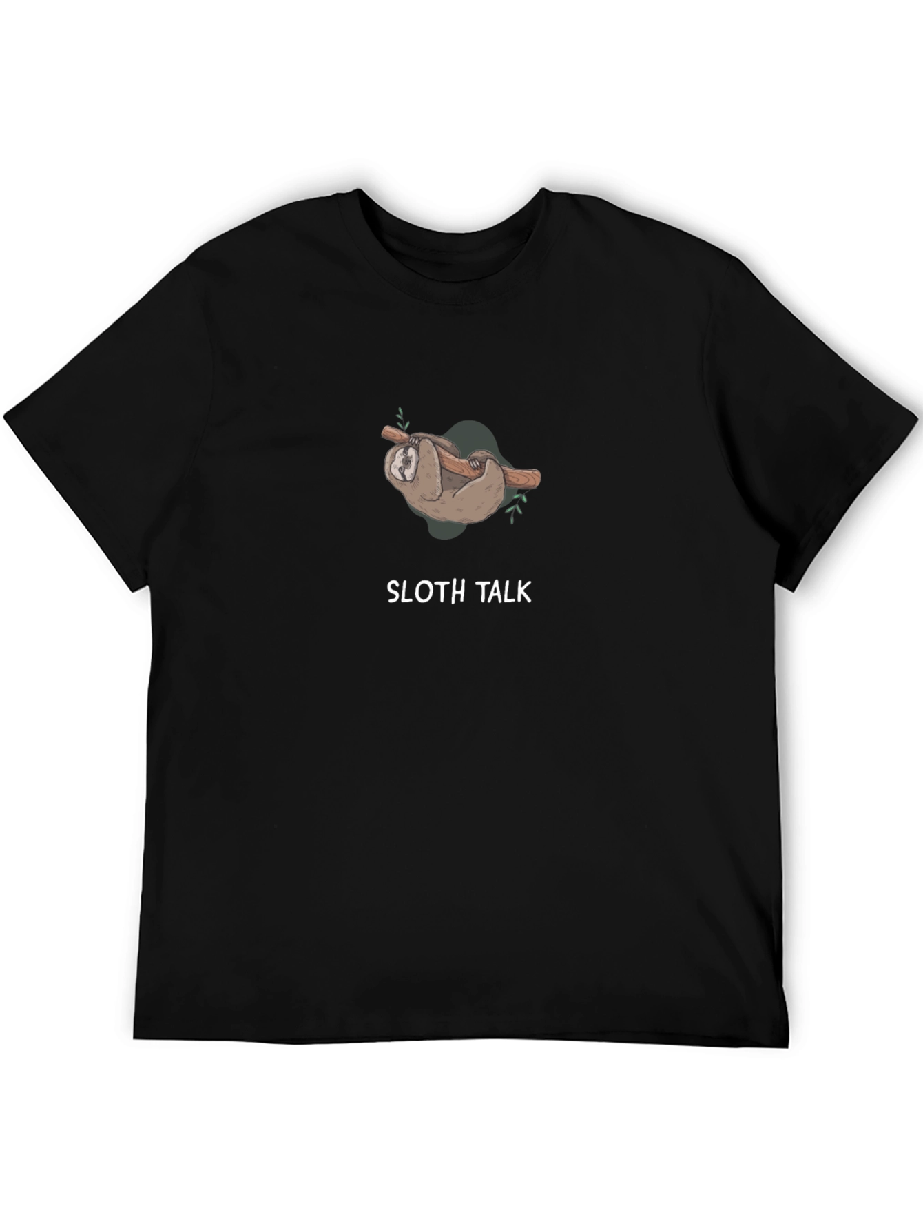 Black Sloth Talk Graphic Tee - Relaxed Fit view 5