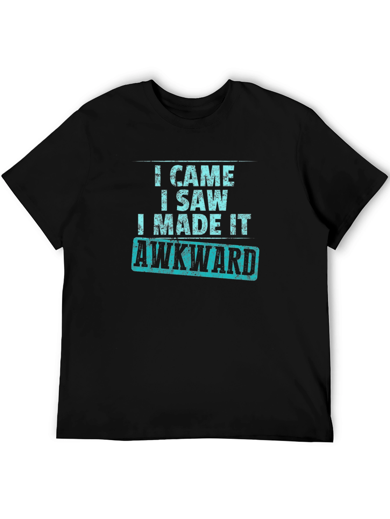 Black Awkward T-Shirt - Funny Slogan Tee view 5