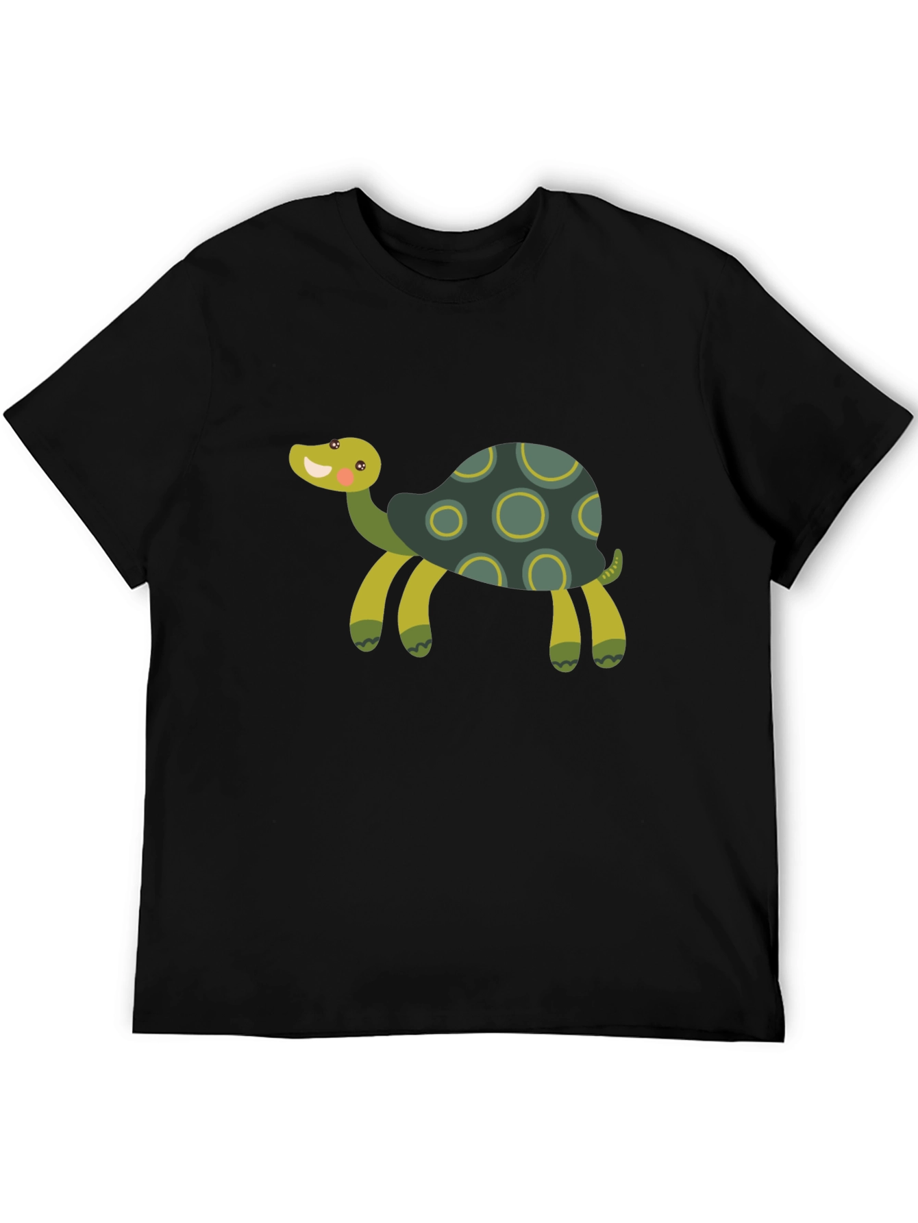 Black Cute Turtle Graphic T-Shirt view 5