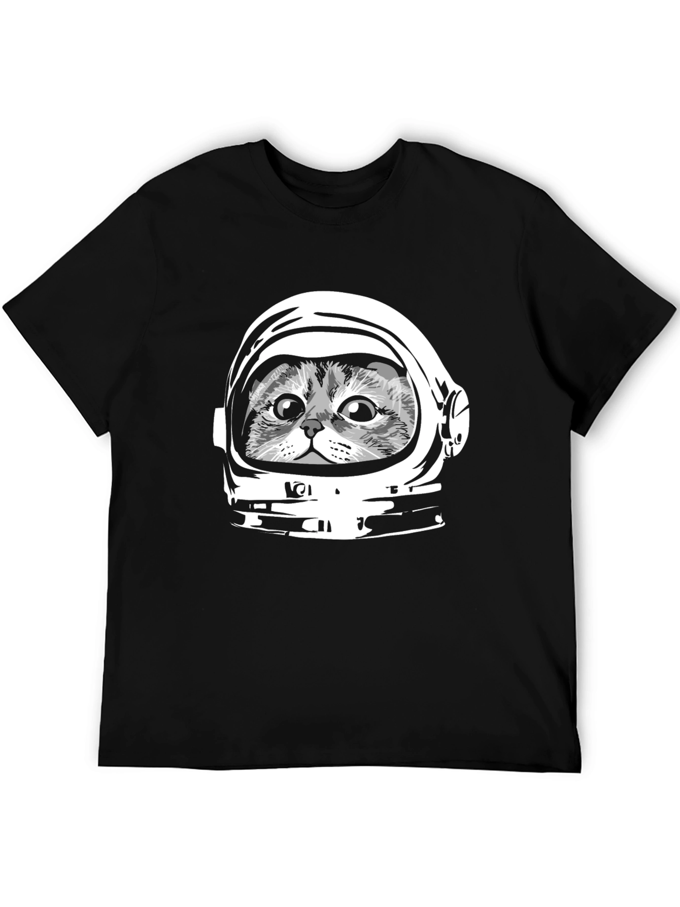 Black Cat Astronaut Graphic Tee - Black view 5