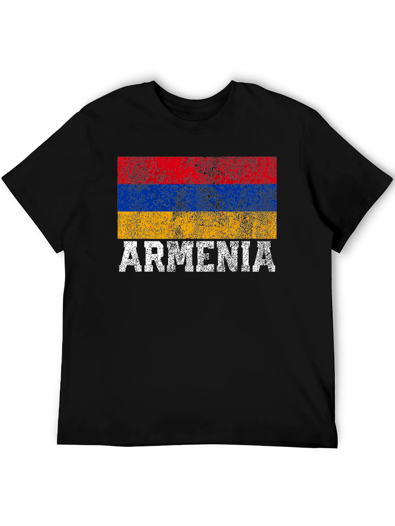 Black Armenia Flag T-Shirt - Distressed Pride Tee view 5