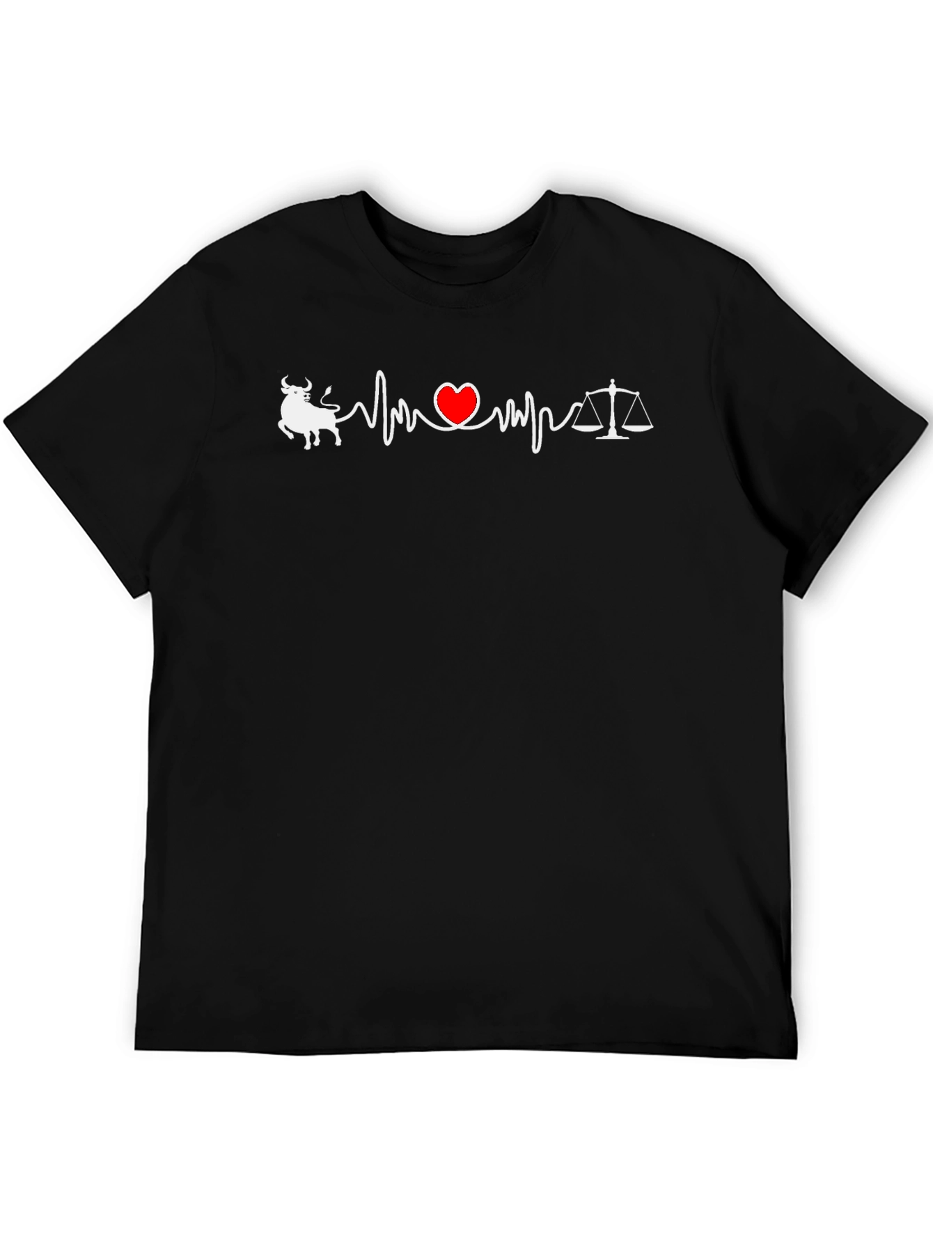 Black Bull, Heart, Scales Graphic Tee view 5