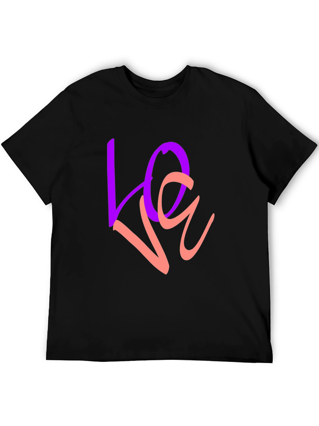 Black Love Graphic Print Crew Neck T-Shirt view 5