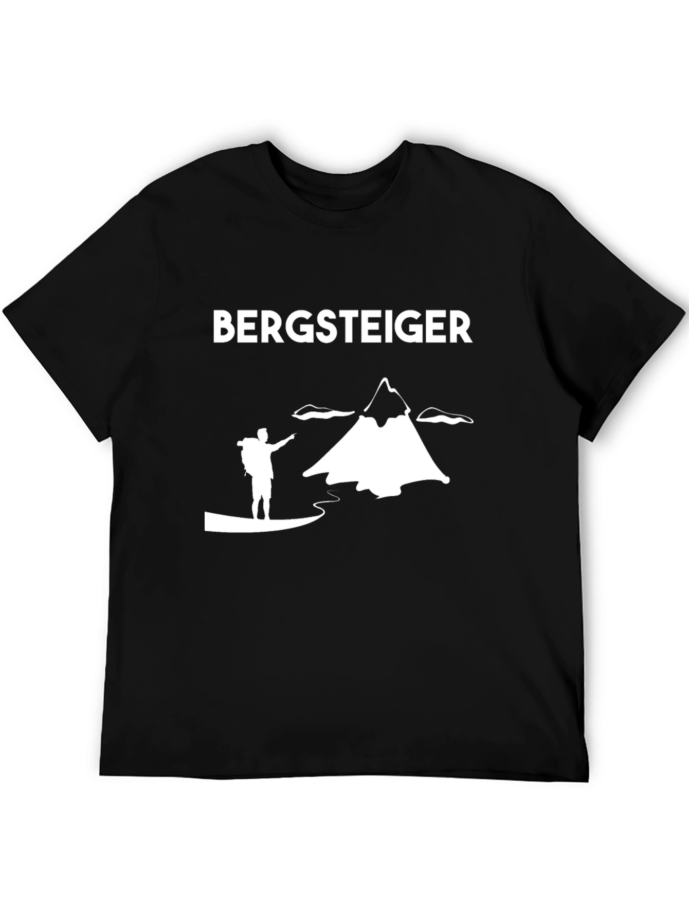 Black Bergsteiger T-Shirt - Mountain Climber Design view 5