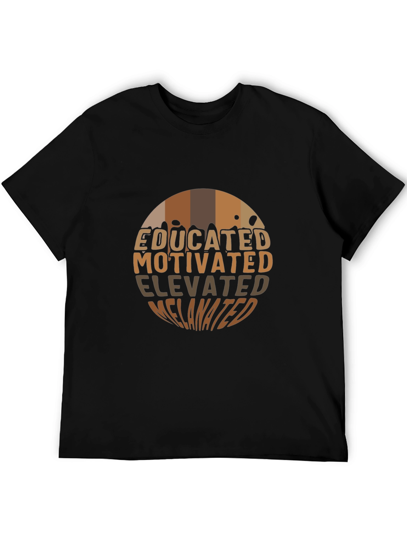 Black Educated Motivated Elevated Melanin T-Shirt view 5