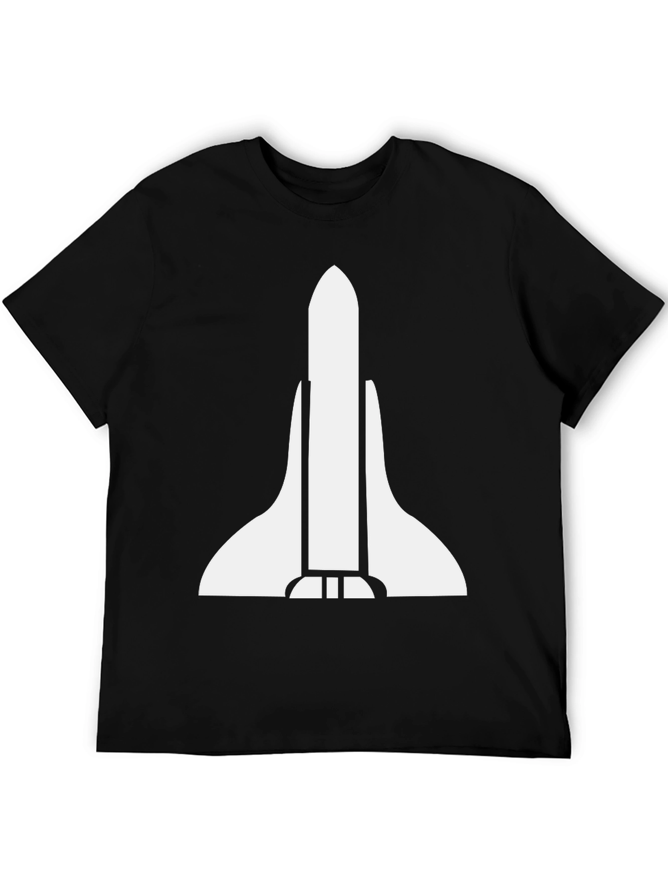 Black Space Shuttle Graphic Tee - Bold Style view 5