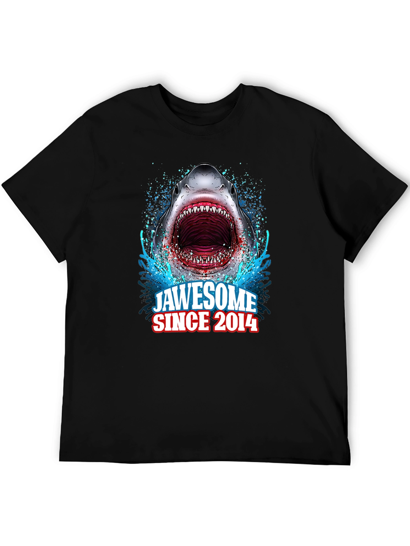 Black Jawsome Shark Graphic T-Shirt - Since 2014 view 5