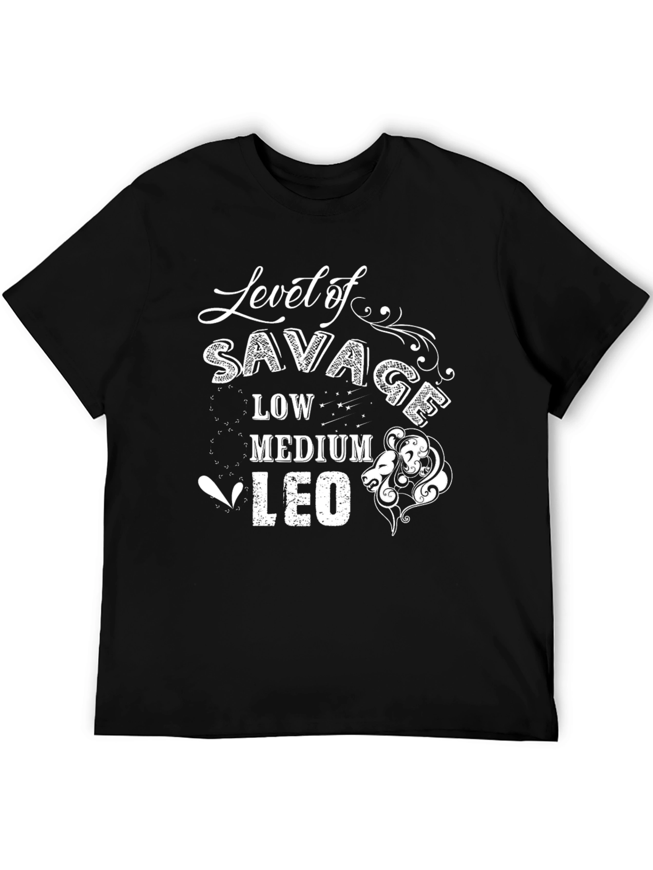 Black Level of Savage: Leo Zodiac Tee view 5