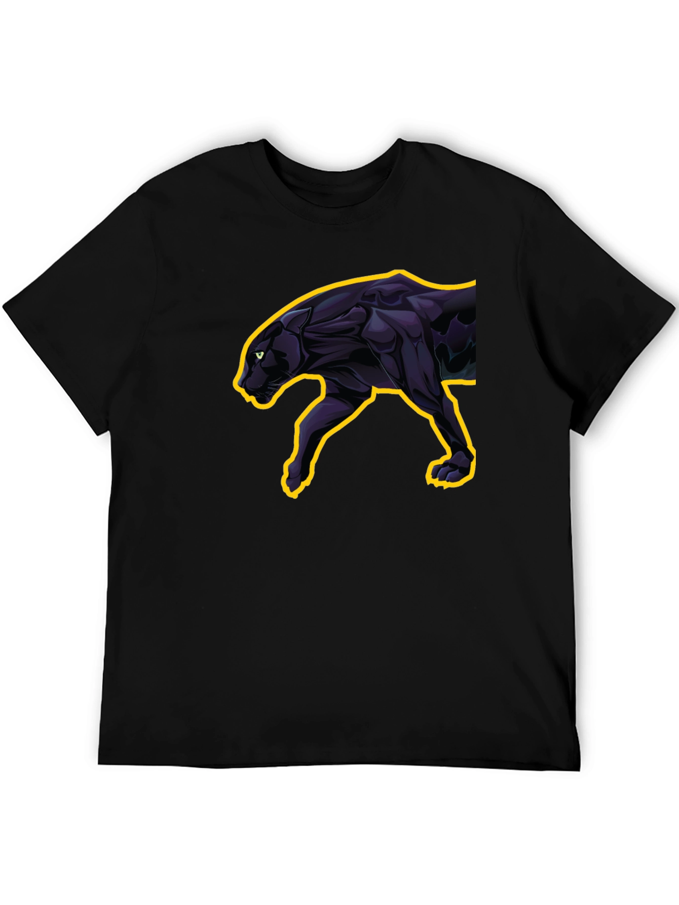 Black Black Panther Graphic Tee - Sleek & Stylish view 5