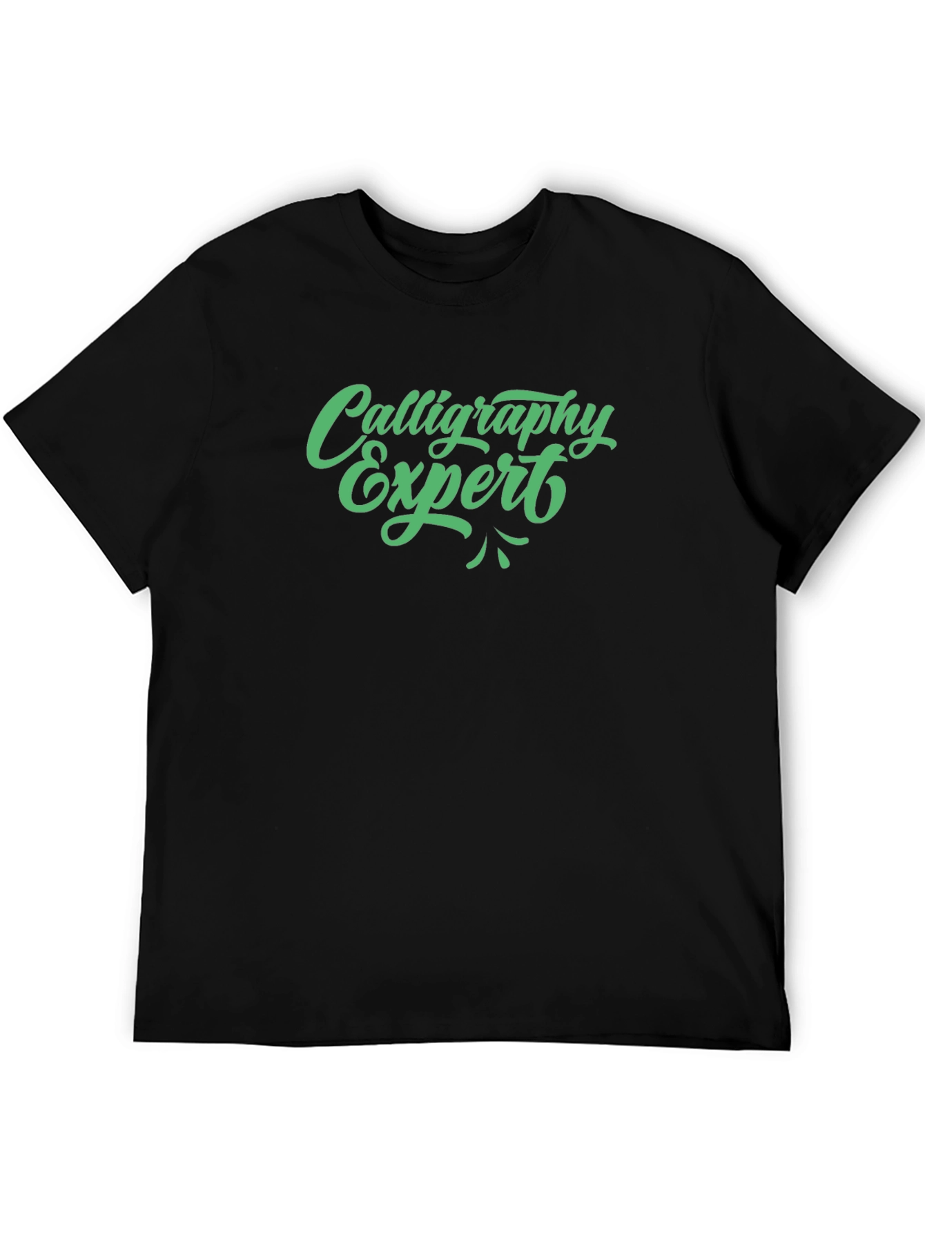 Black Calligraphy Expert Tee - Stylish Graphic T-Shirt view 5