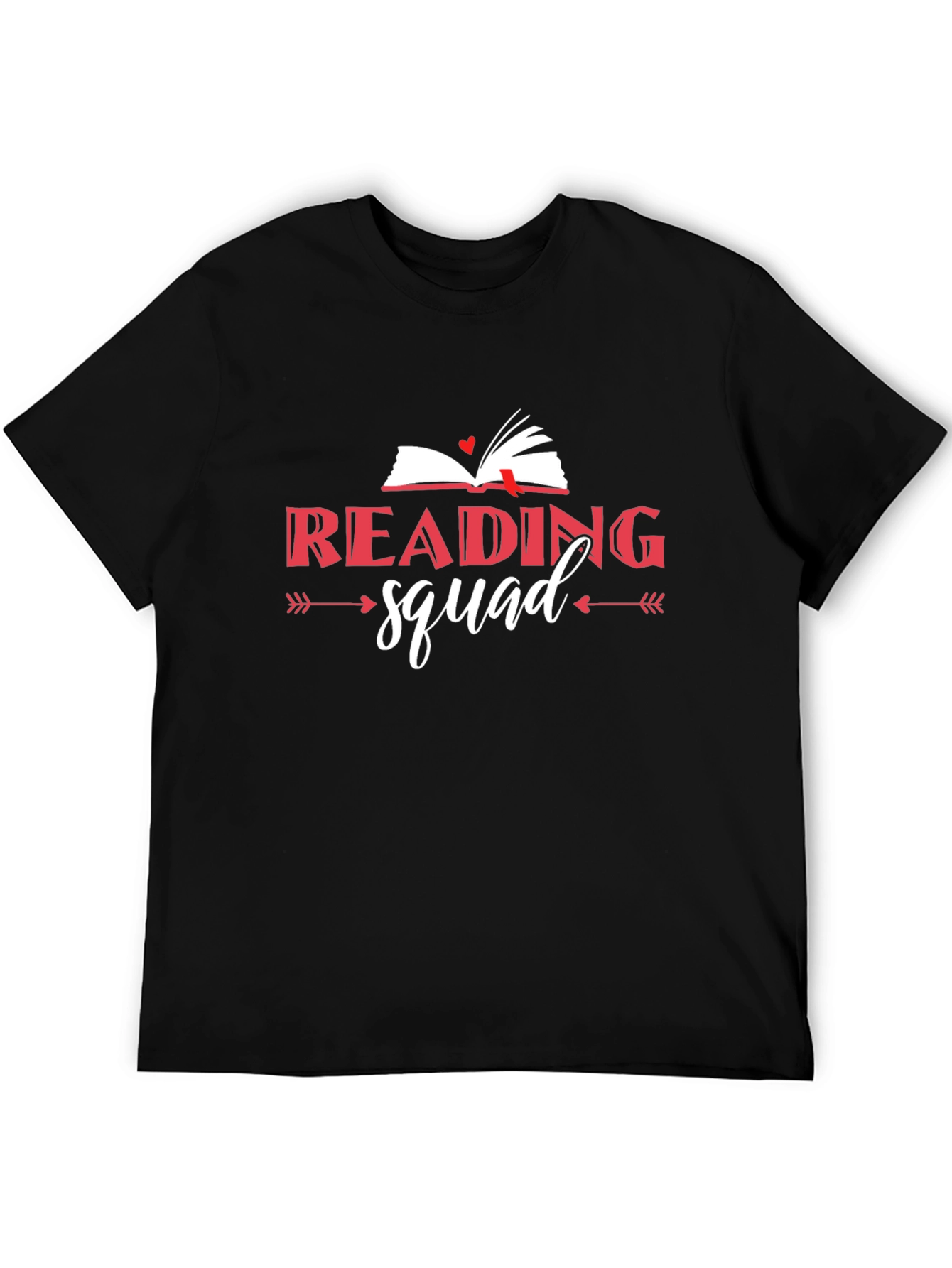 Black Reading Squad T-Shirt - Book Lover Tee view 5