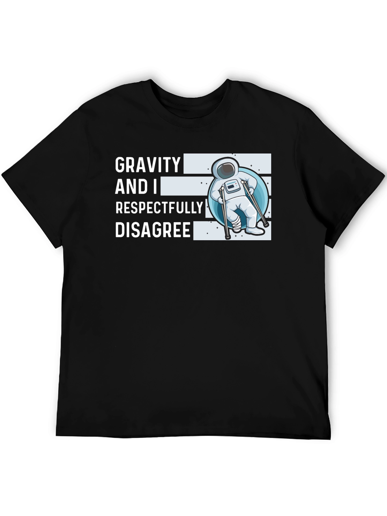 Black Gravity Disagree Graphic Tee view 5