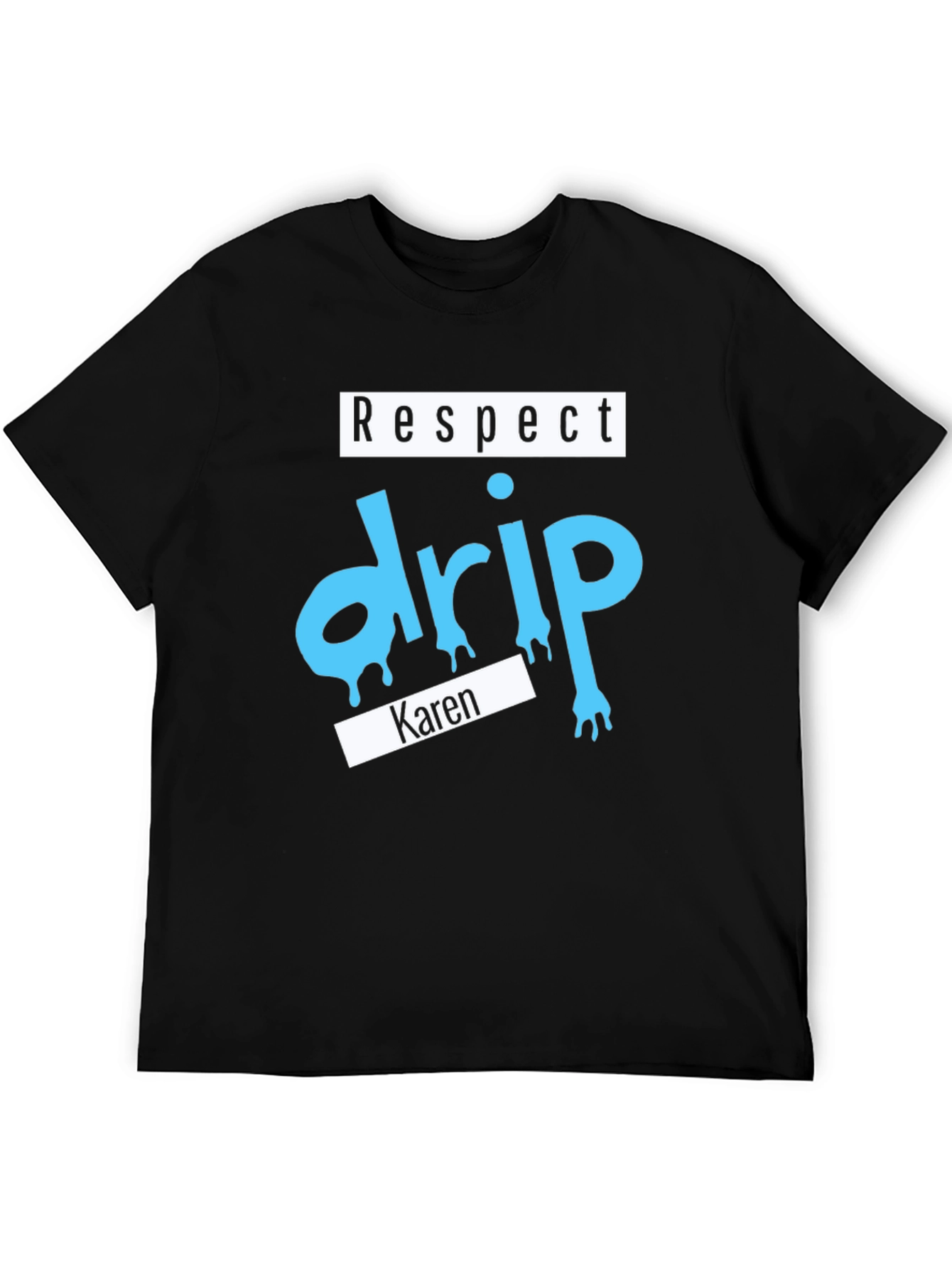 Black Respect Drip Karen Graphic T-Shirt view 5