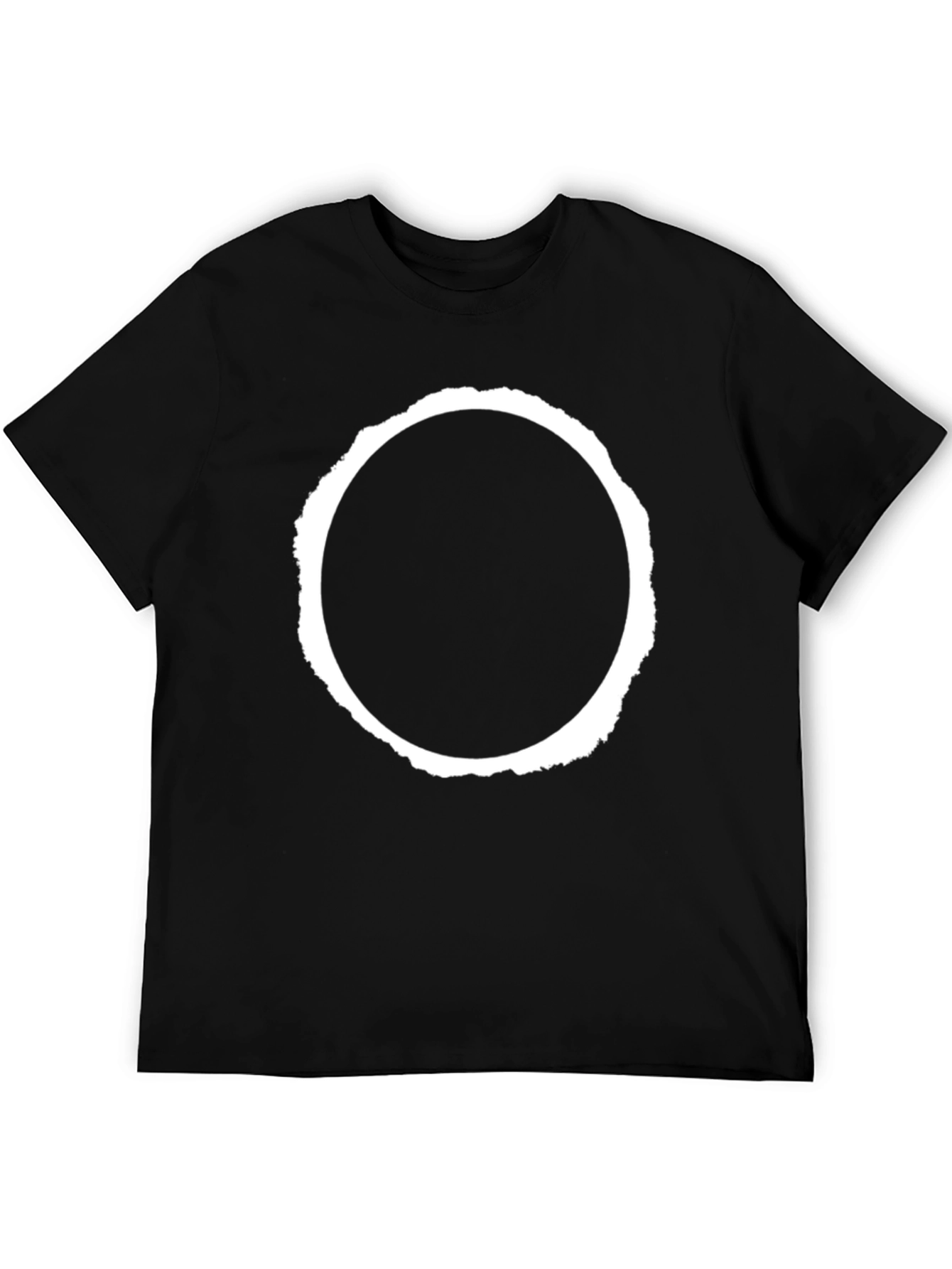Black Eclipse Graphic Tee - Black Cotton Blend view 5