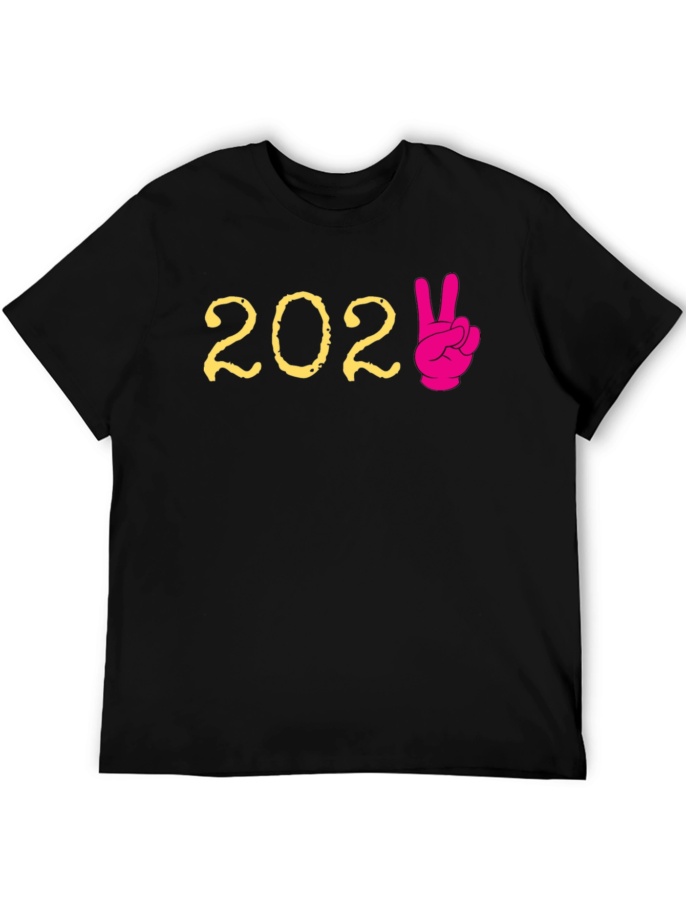 Black 202✌️ T-Shirt - Graphic Tee - Cotton view 5