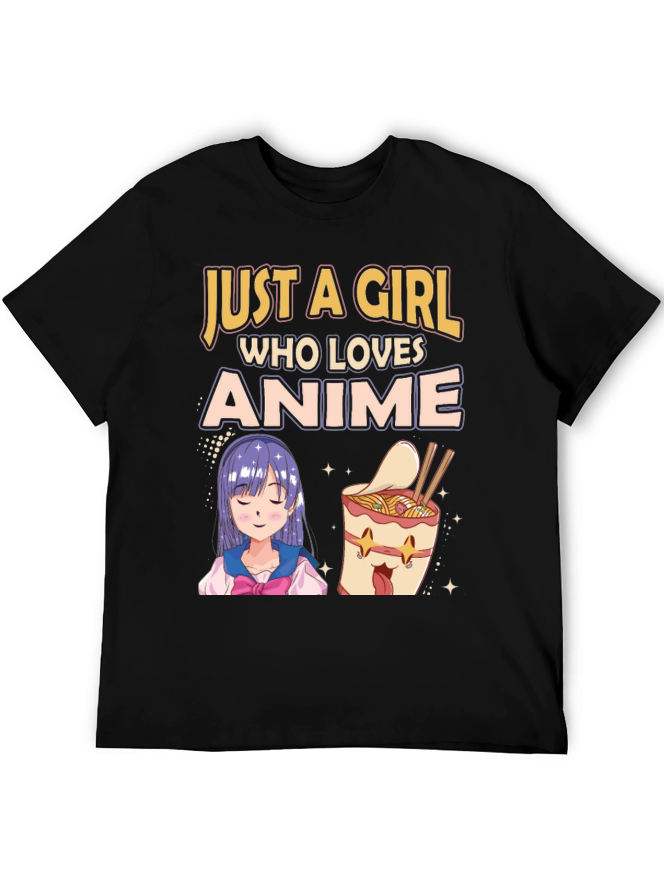 Black Anime Lover T-Shirt view 5