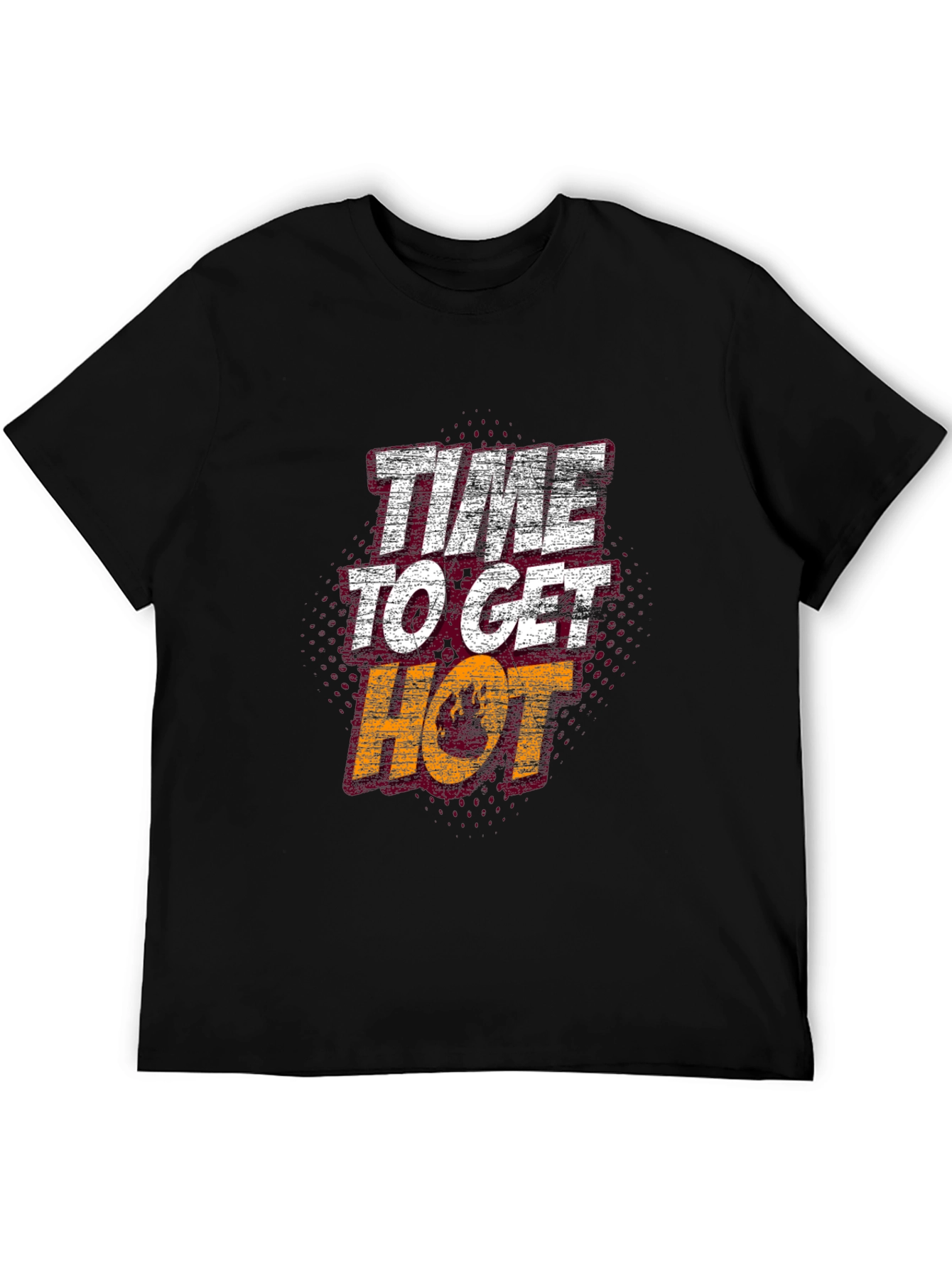 Black Time to Get Hot Graphic Tee view 5