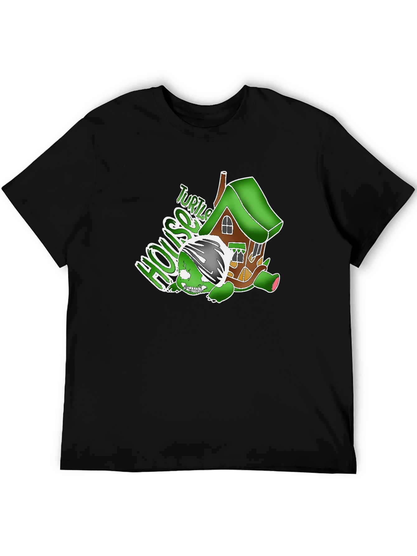 Black Turtle House Graphic T-Shirt view 5