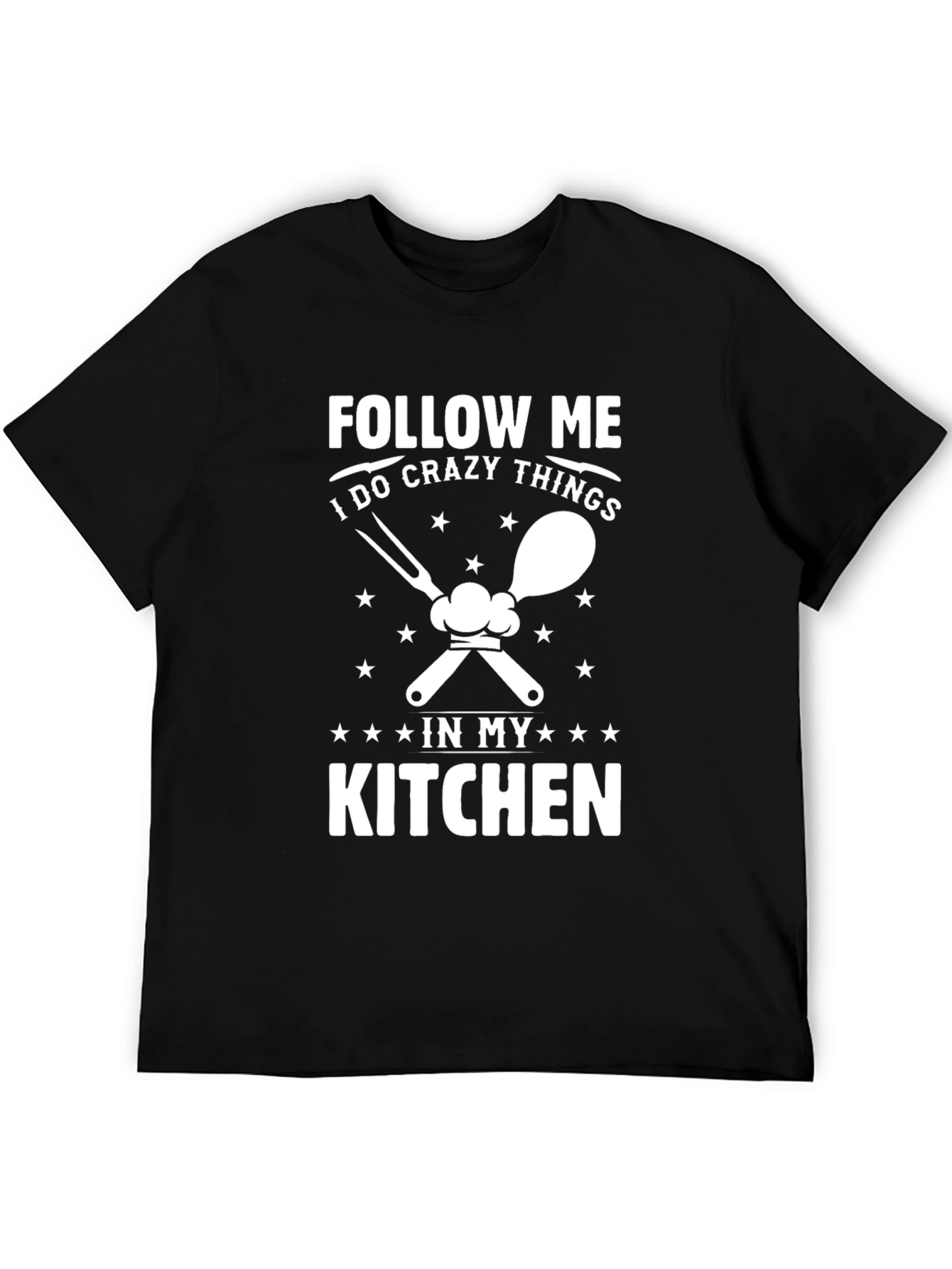 Black Crazy Kitchen T-Shirt view 5