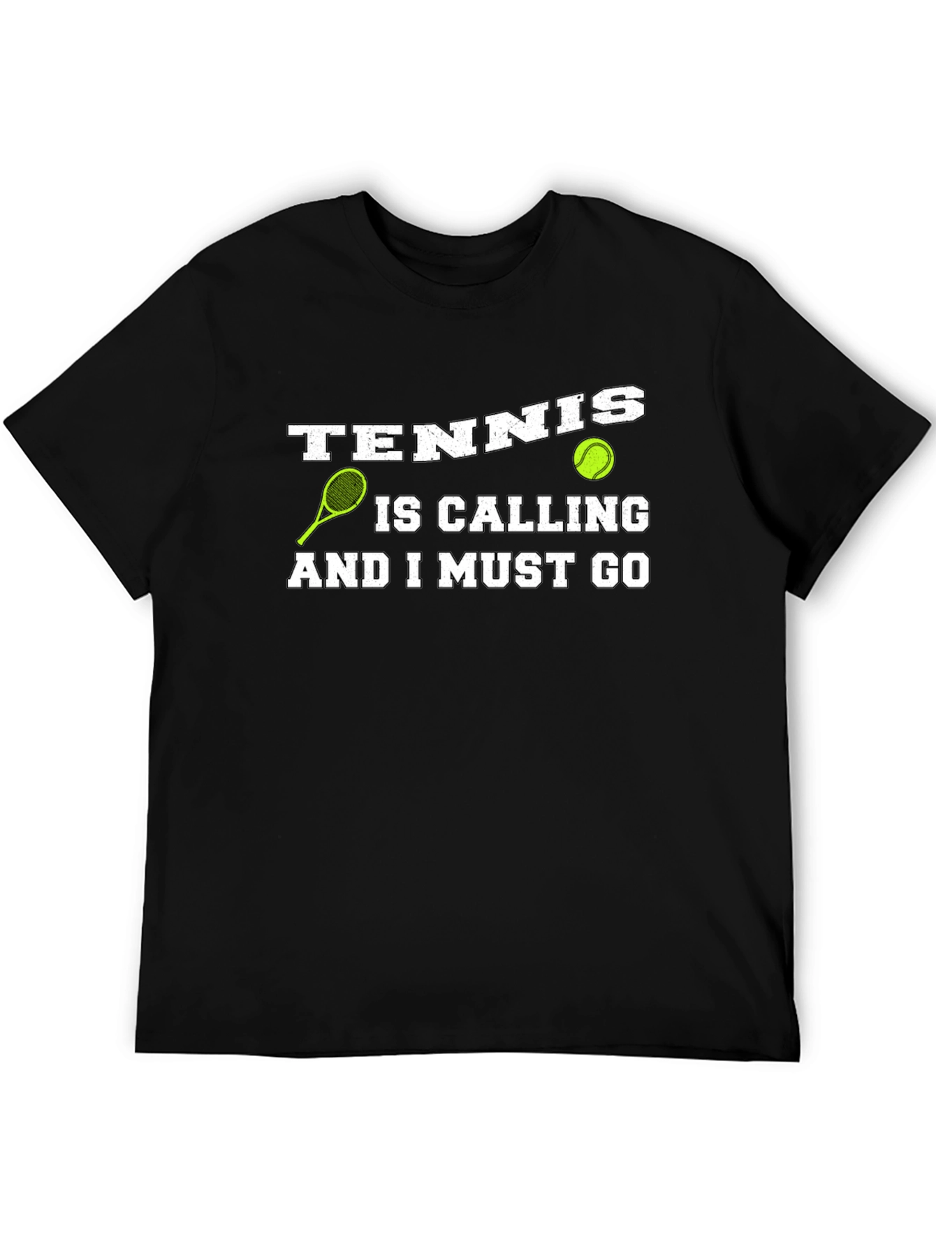 Black Tennis is Calling T-Shirt - Funny Sports Tee view 5