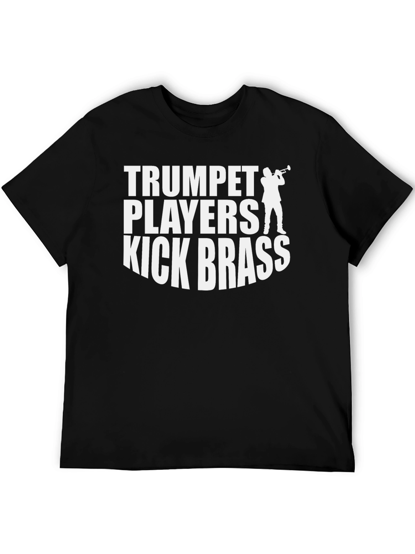 Black Trumpet Players Kick Brass Graphic T-Shirt view 5
