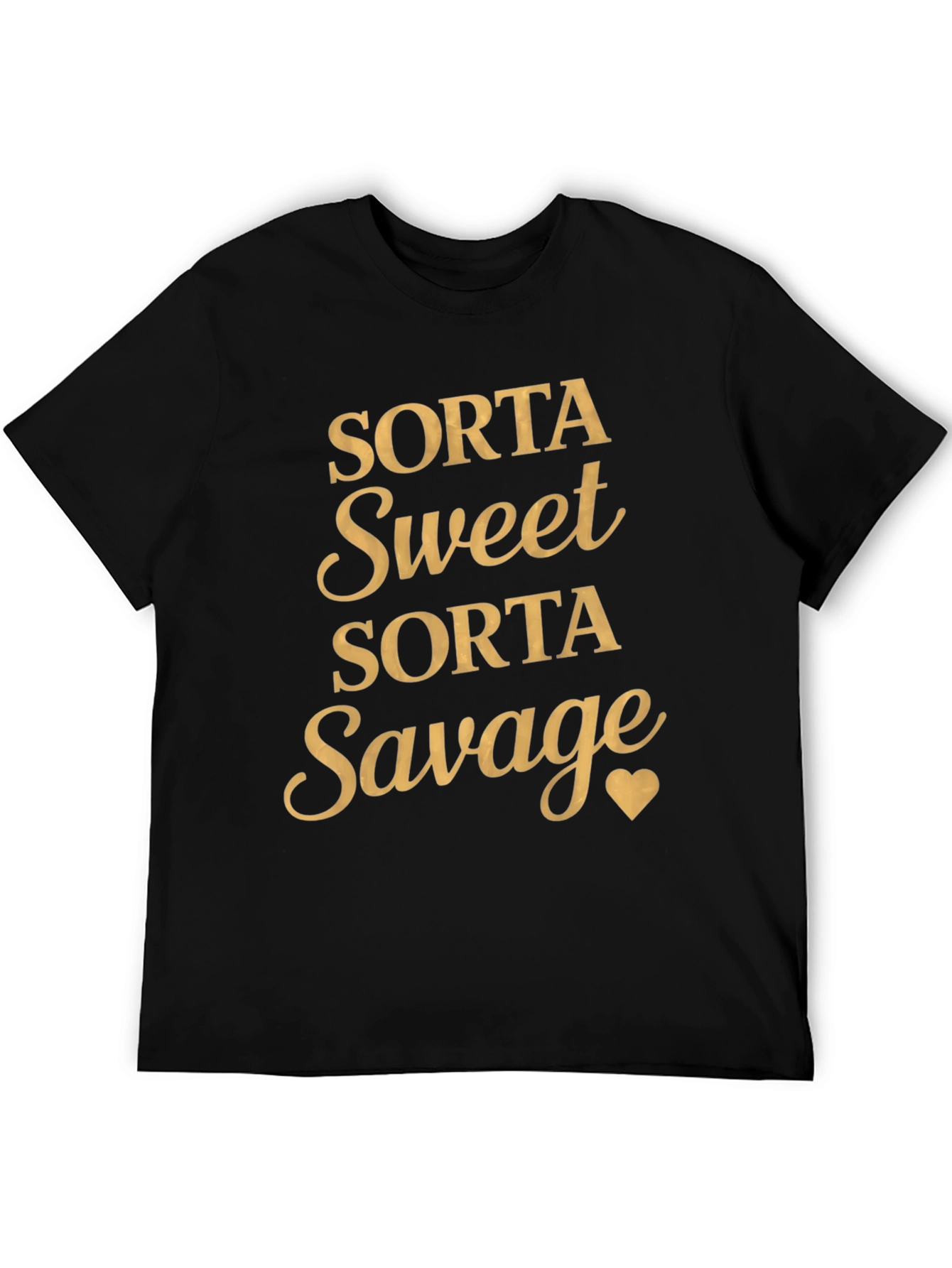 Black Sorta Sweet Sorta Savage Graphic Tee view 5