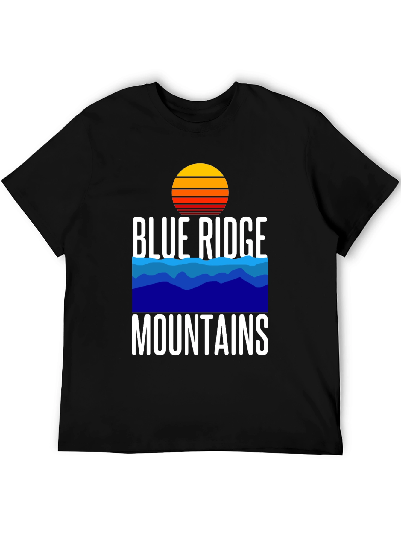 Black Blue Ridge Mountains Graphic Tee view 5