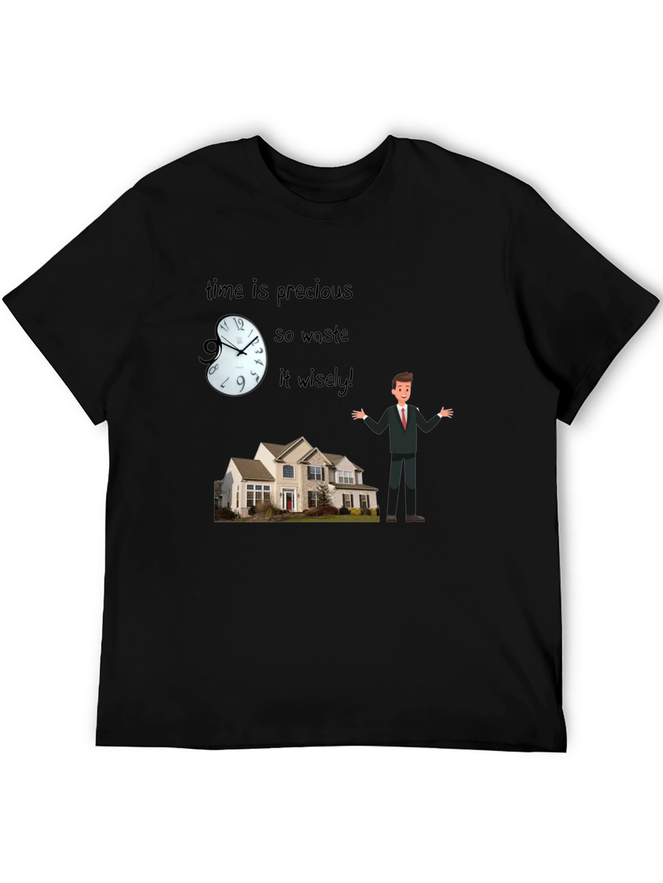 Black Time is Precious T-Shirt view 5