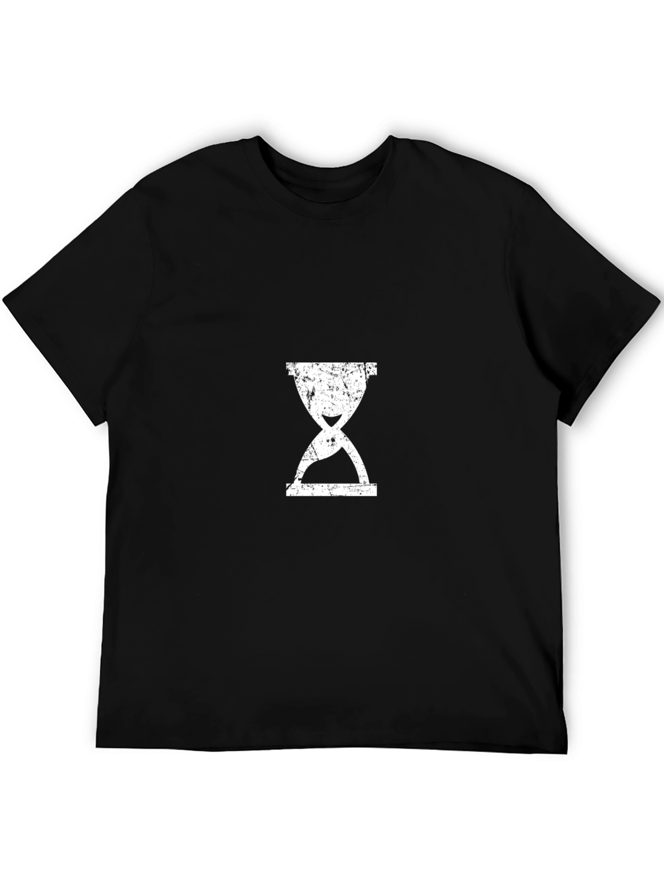 Black Vintage Hourglass Graphic T-Shirt view 5
