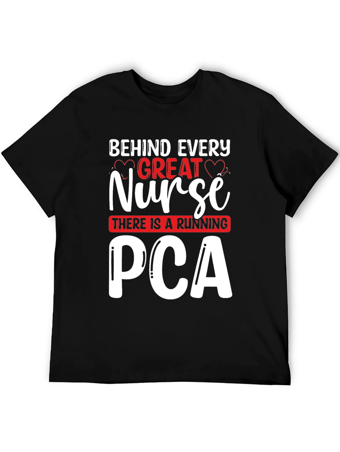 Black Great Nurse PCA T-Shirt - Unisex view 5