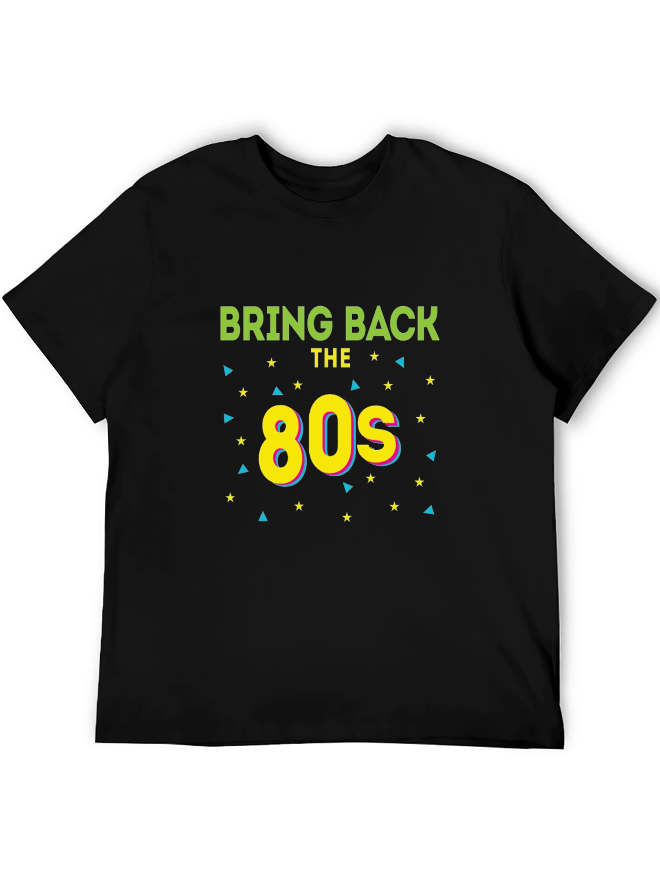 Black Retro 80s Graphic T-Shirt - Bring Back the 80s Tee view 5