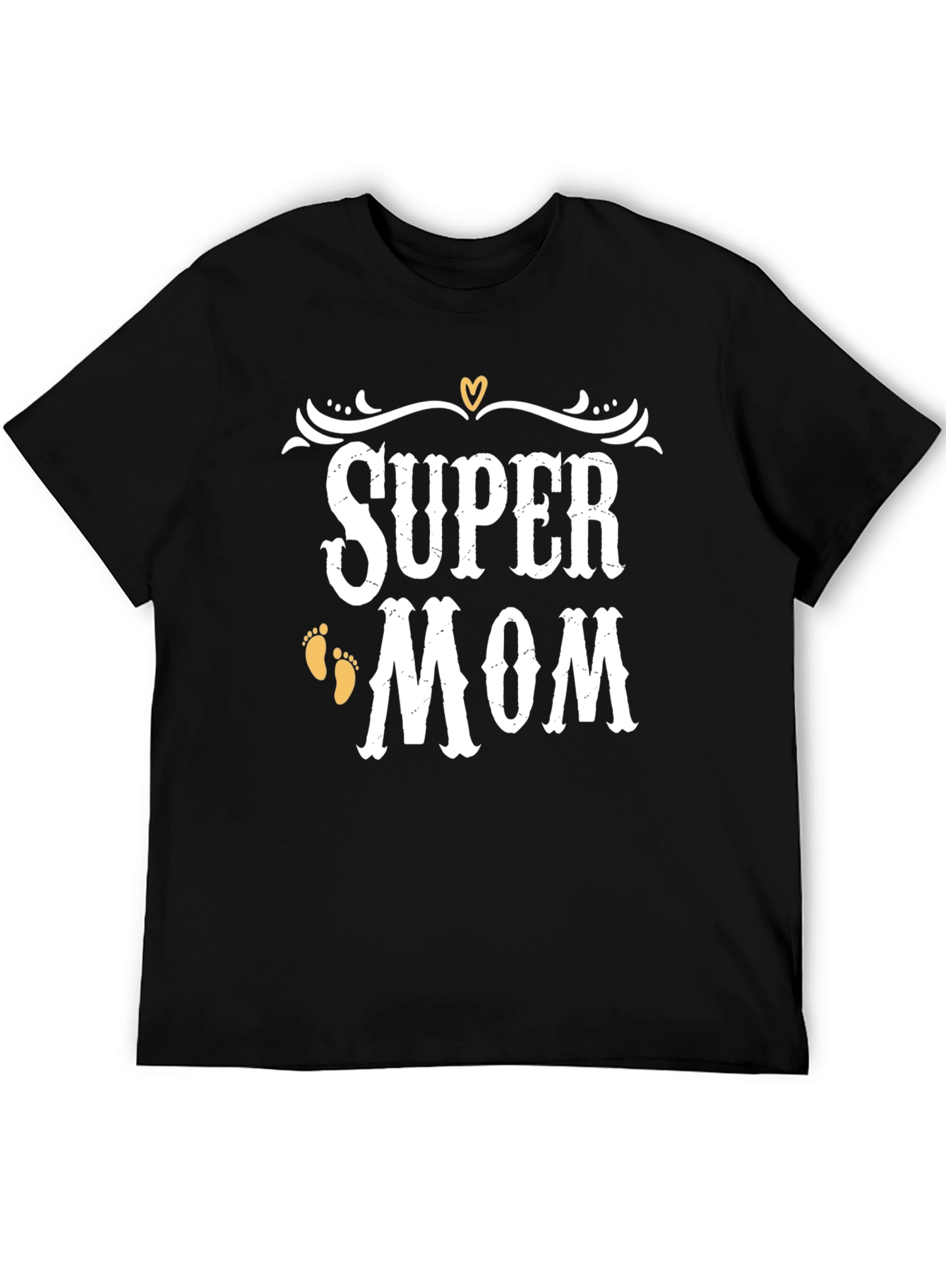 Black Super Mom Graphic T-Shirt view 5